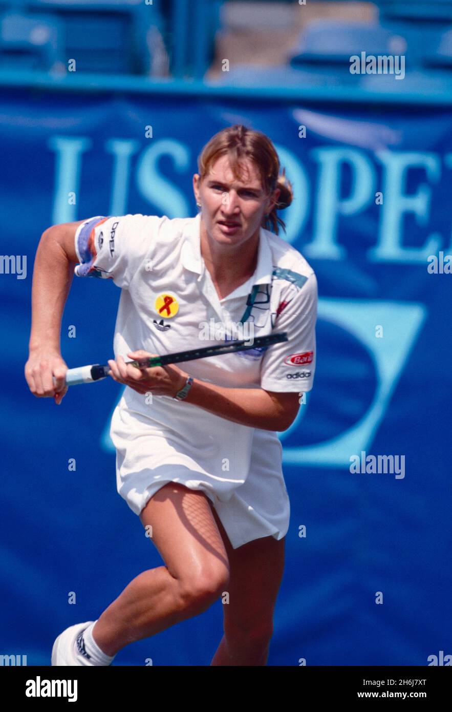 German tennis player Steffi Graf, US Open 1992 Stock Photo Alamy