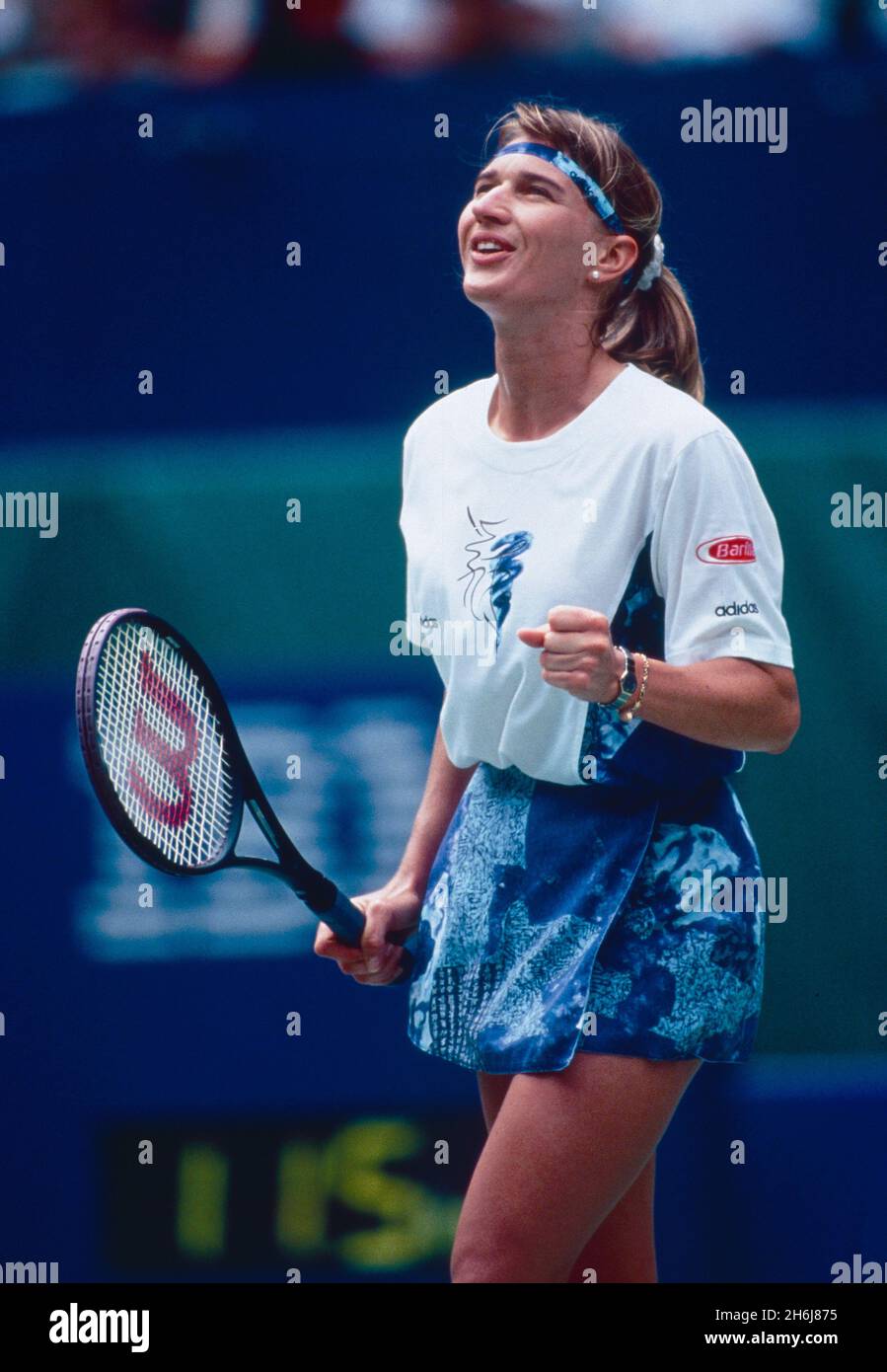 German tennis player Steffi Graf wins the tournament, Australian Open