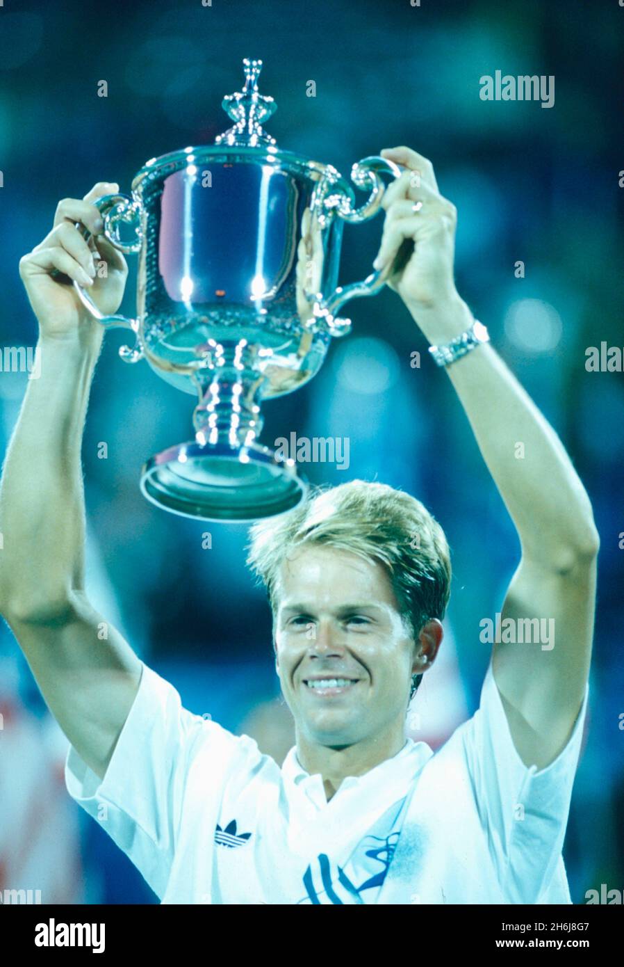 Swedish tennis player Stefan Edberg, US Open 1992 Stock Photo Alamy