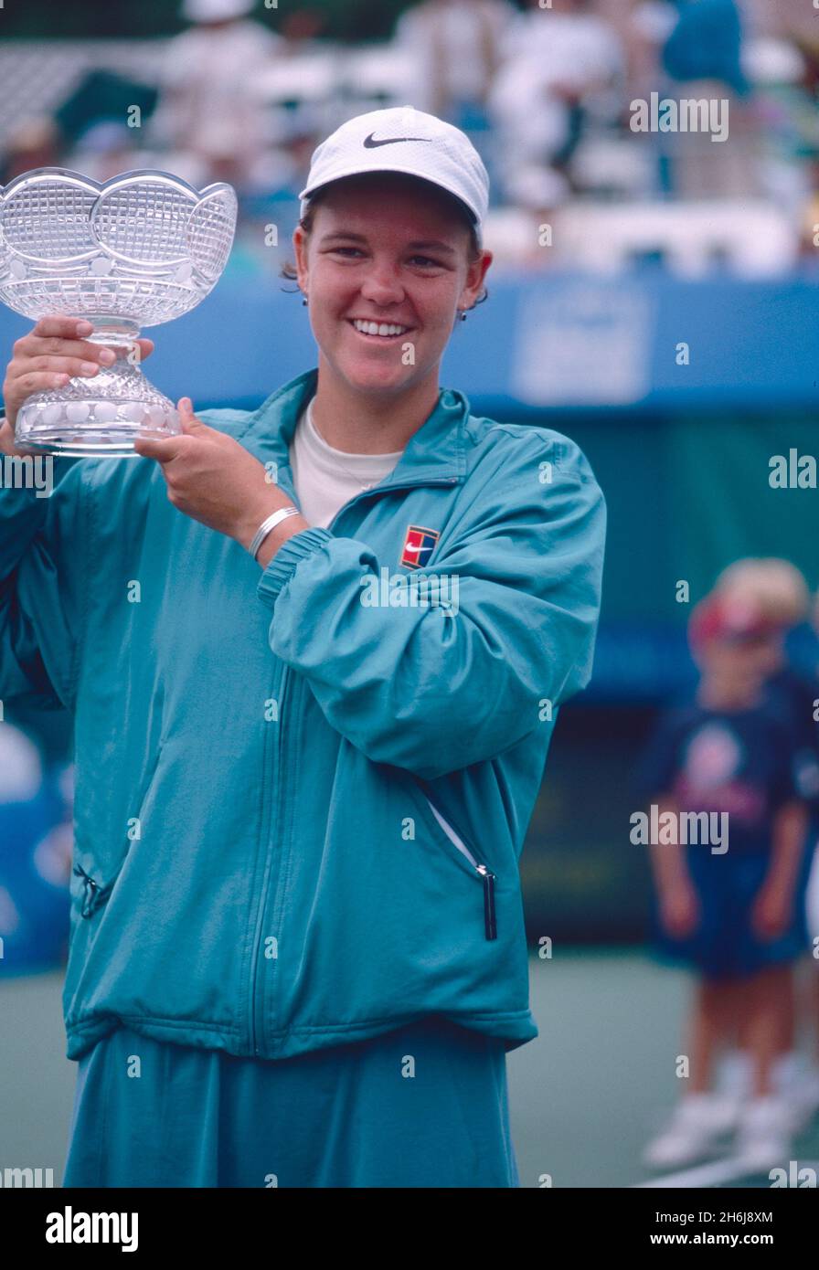 American tennis player Lindsay Davenport, San Diego 1998 Stock Photo