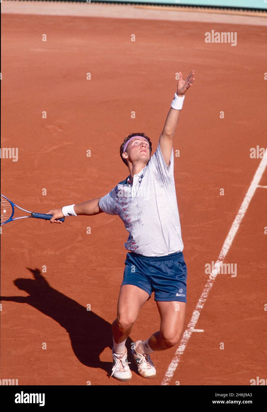 Italian tennis player Andrea Gaudenzi, Roland Garros, France 1994 Stock ...