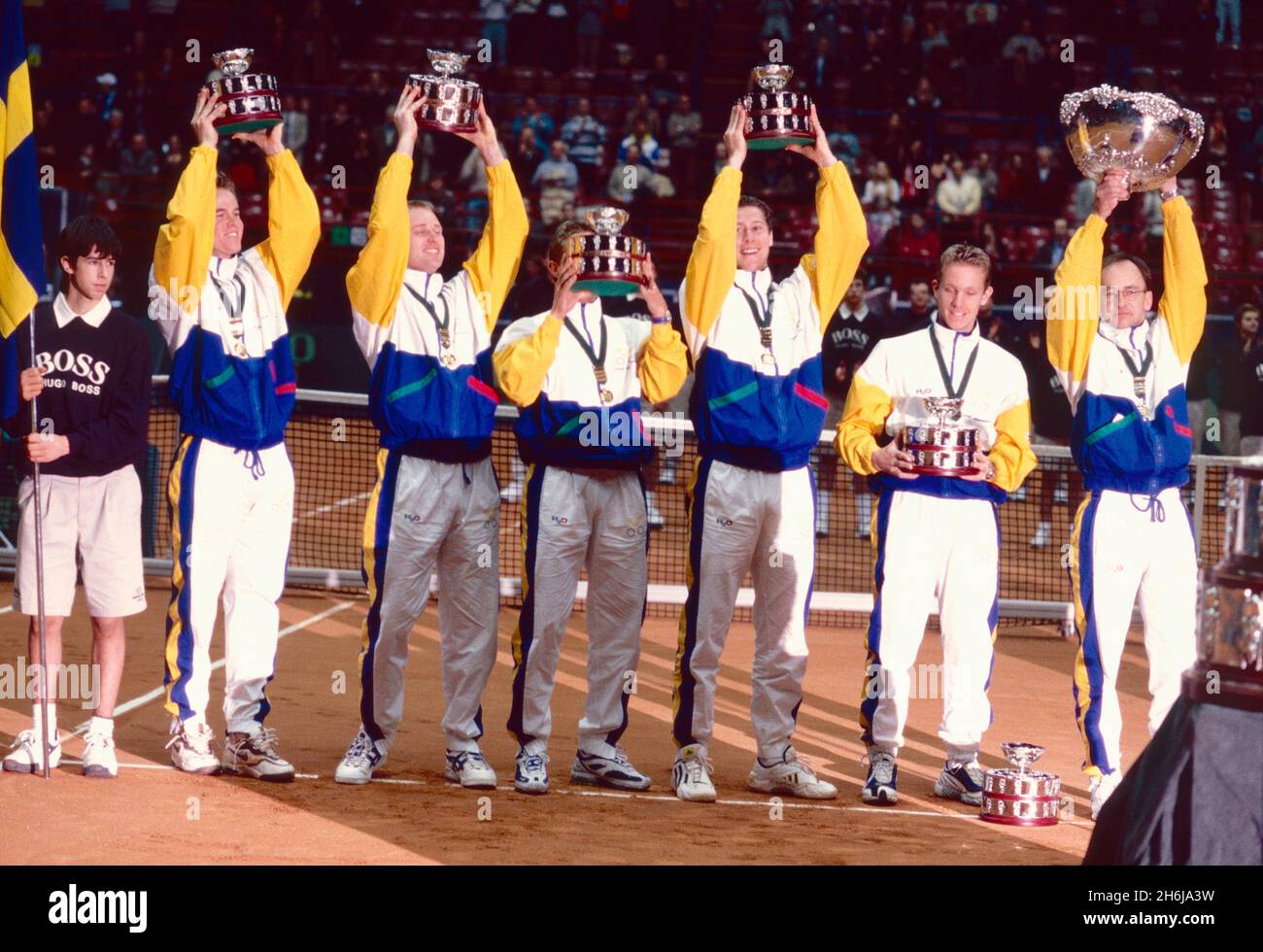 Swedish Davis Cup Tennis Team, Sweden 1997 Stock Photo Alamy