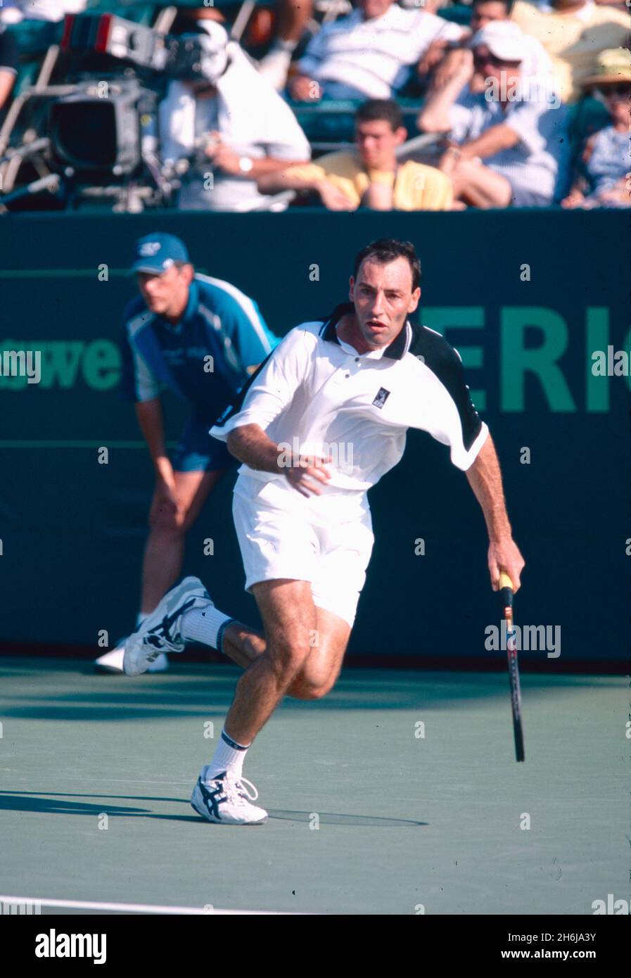 Italian tennis player Giuseppe Pozzi, Masters, Miami 2001 Stock Photo