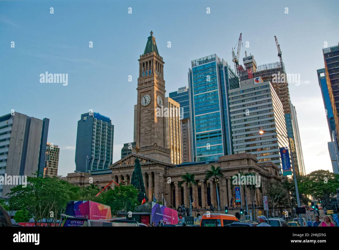 City Hall Clock Tower, Brisbane Stock Photo Alamy