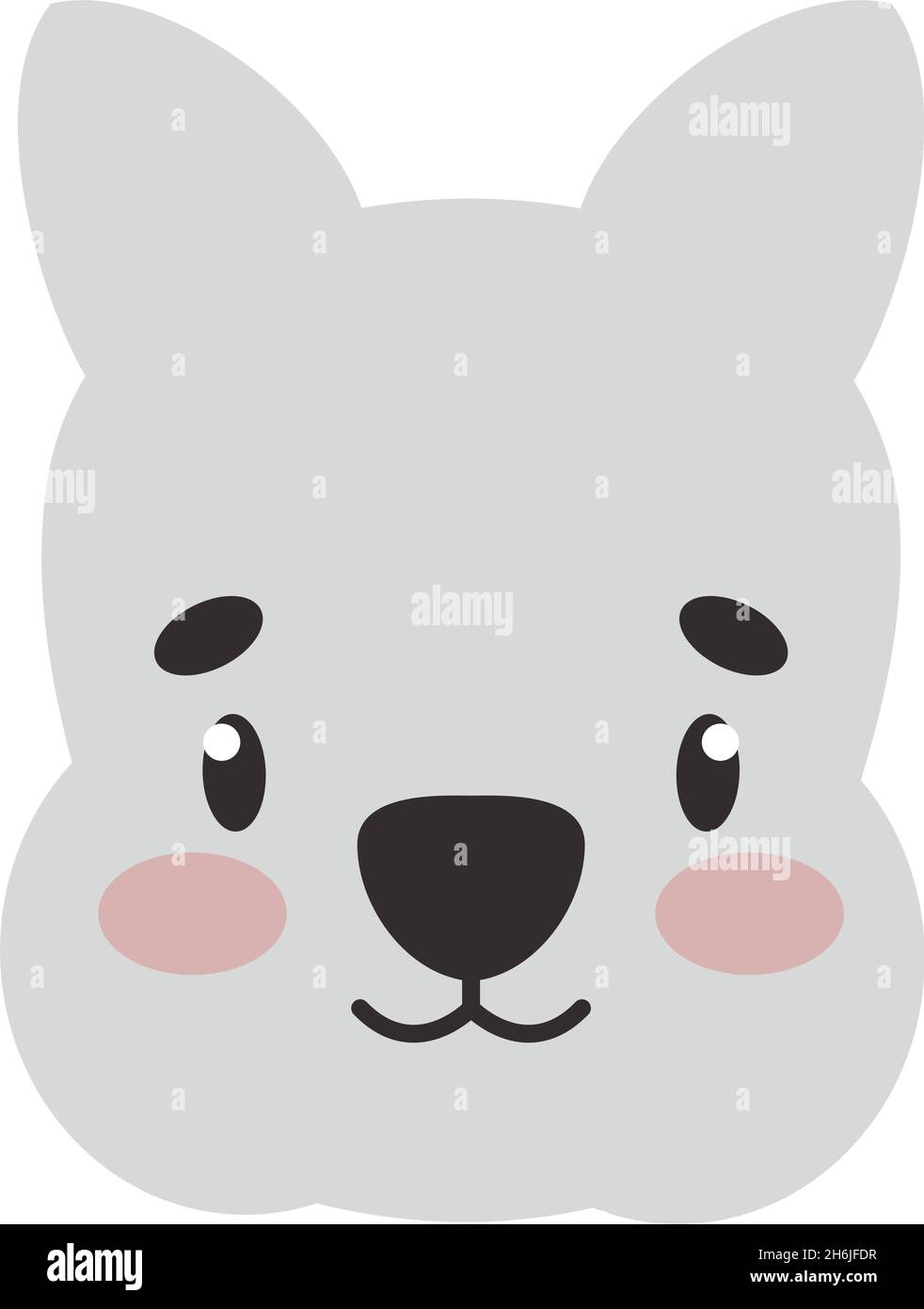 cartoon cute dog head icon Stock Vector Image & Art - Alamy