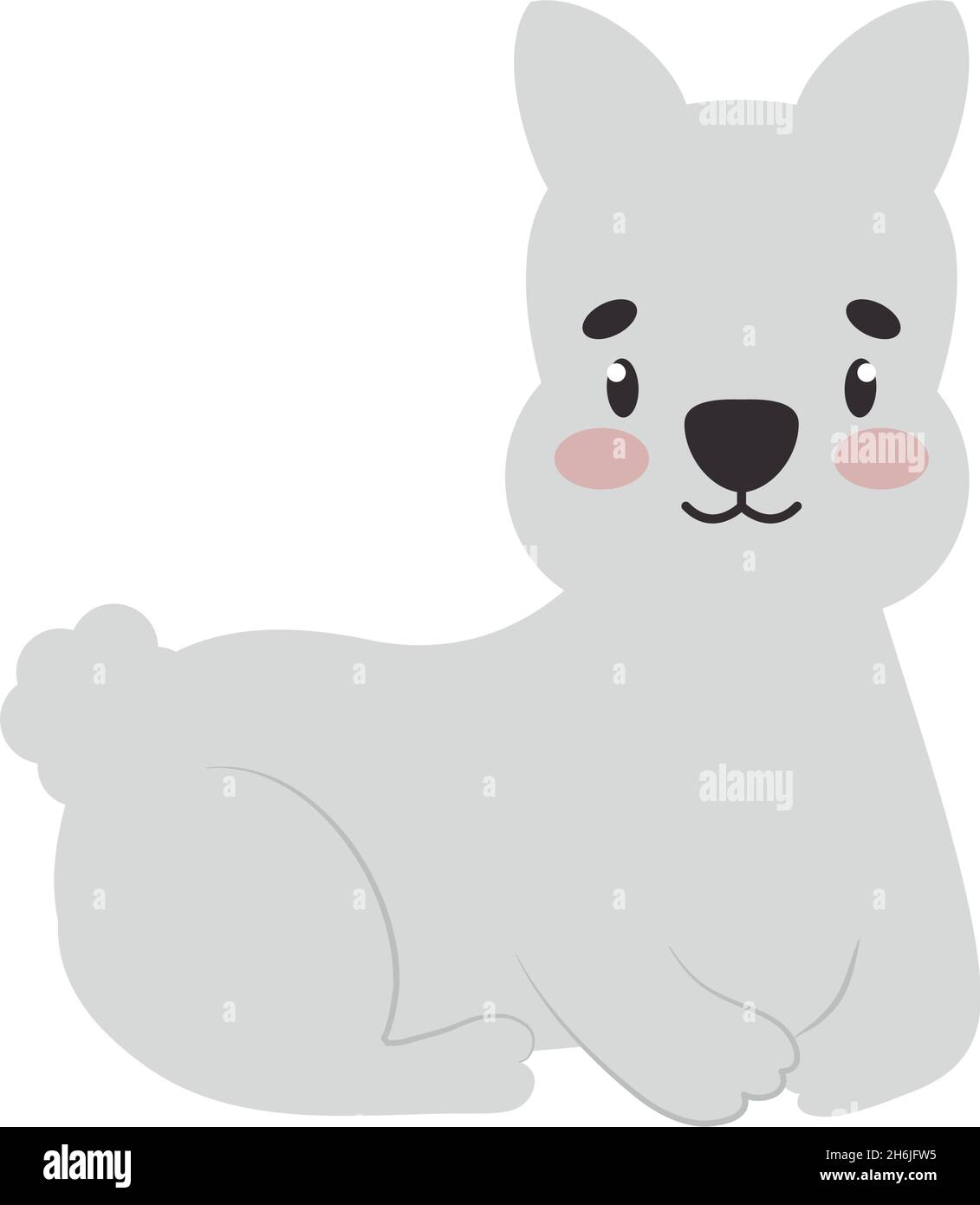 cartoon dog on white background Stock Vector Image & Art - Alamy