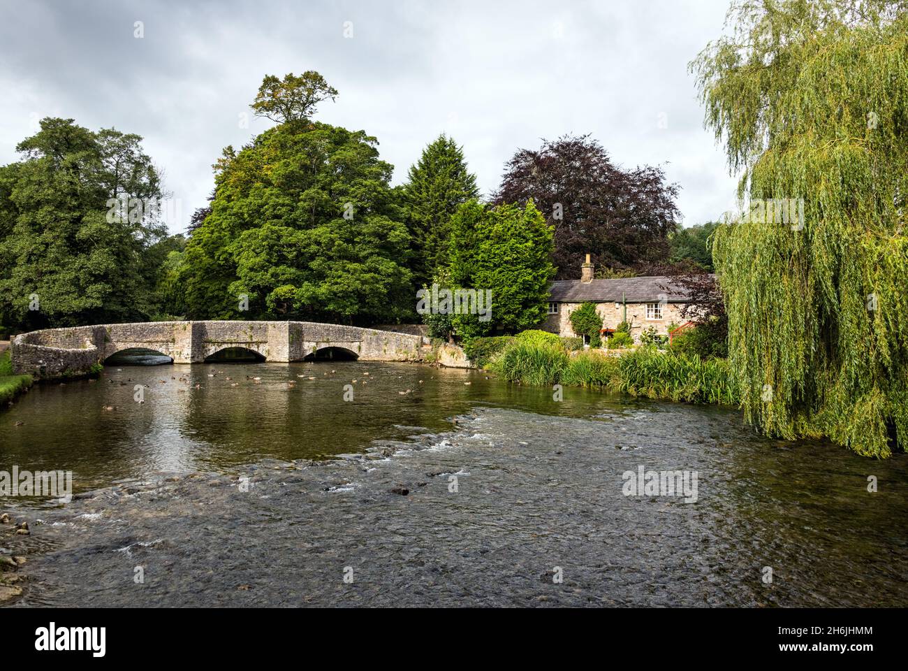 Sheepwash Bridge over River Wye, AshfordintheWater, Derbyshire