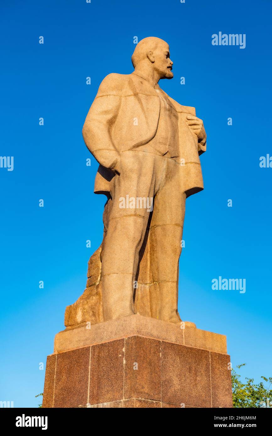 Lenin statue on Lenin Square, Chita, Zabaykalsky Krai, Russia, Eurasia Stock Photo
