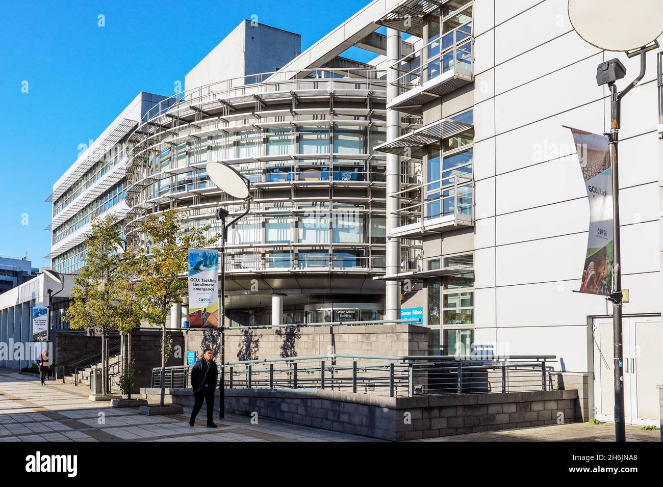 Govan Mbeki building, Glasgow Caledonian University, Glasgow, Scotland ...