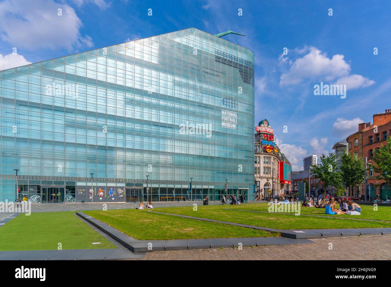 The English Football Hall of Fame and Print Works, Manchester, Lancashire, England, United Kingdom, Europe Stock Photo