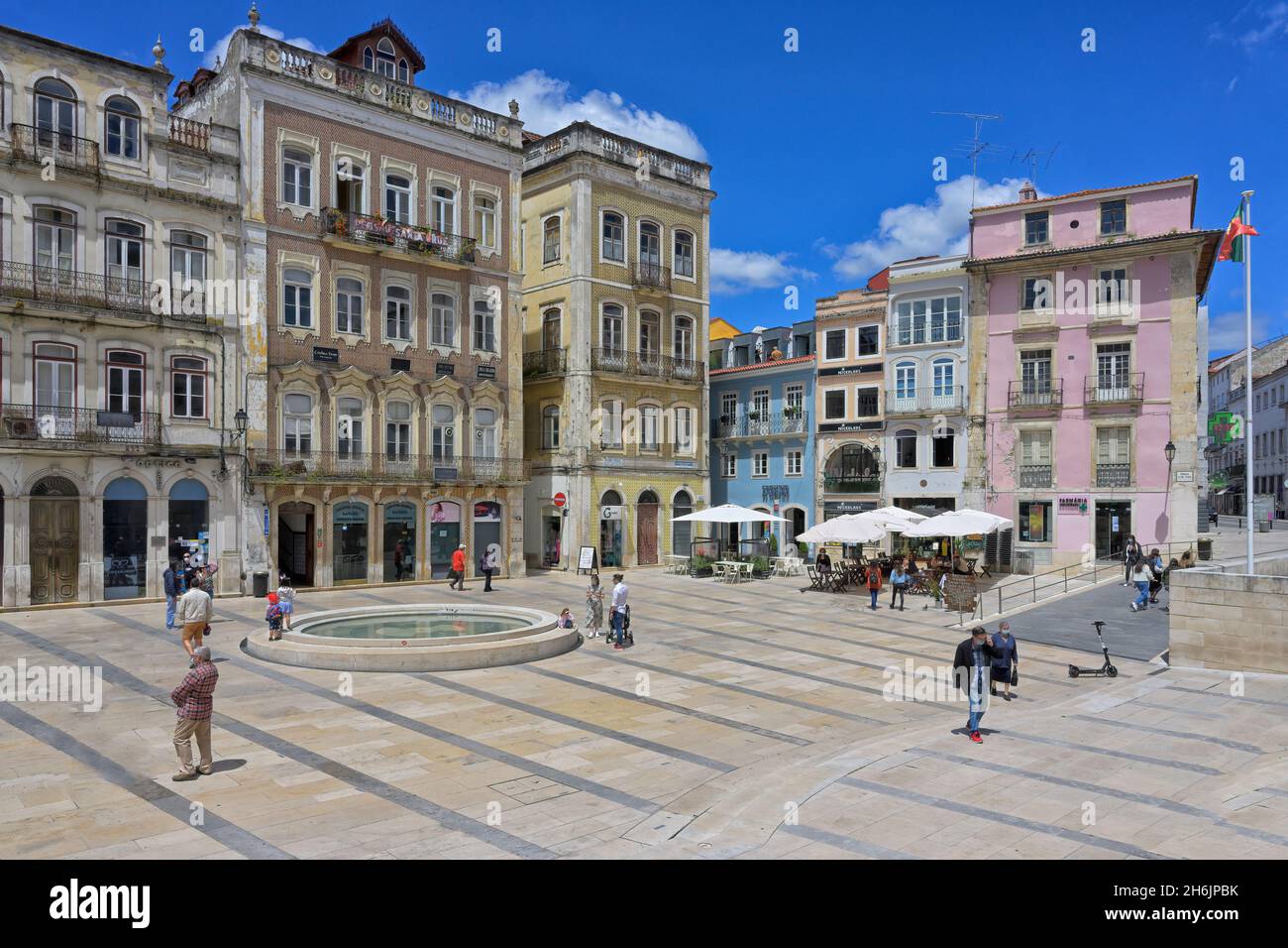 Plaza de Maio Square, Coimbra, Beira, Portugal, Europe Stock Photo