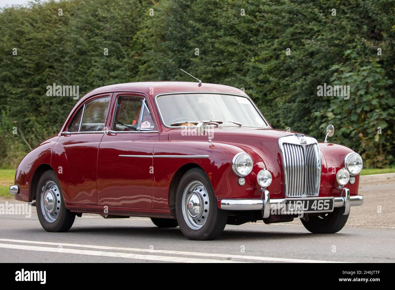 1957 MG Magnette ZB classic car Stock Photo
