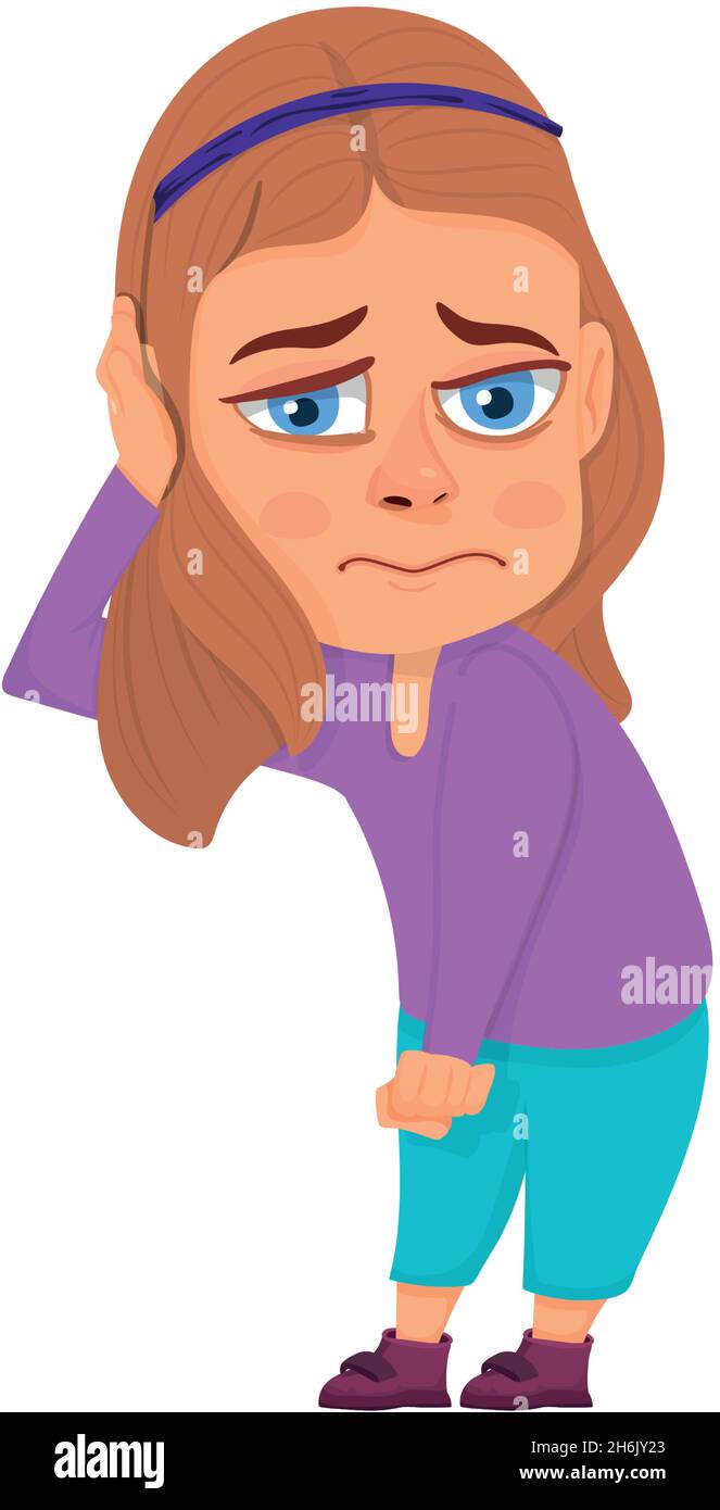 Sad girl. Upset depressed child. Lonely cartoon character Stock Vector Image & Art - Alamy Sad girl. Upset depressed child. Lonely cartoon character Stock Vector Image & Art - Alamy