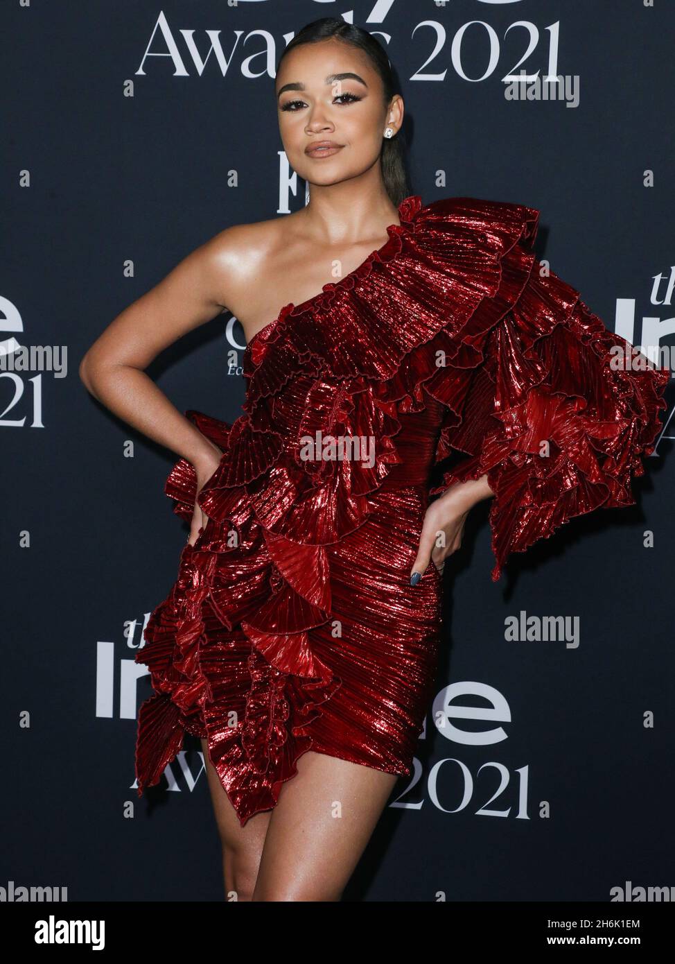 madison bailey red dress baby #DGSS24 #dolcegabbana