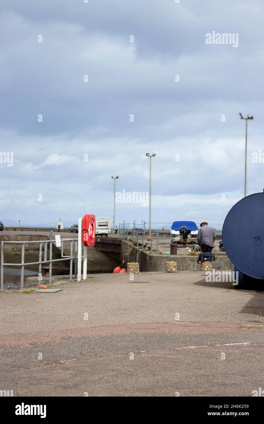 Pier, Seaside, Dock, Scotland Stock Photo