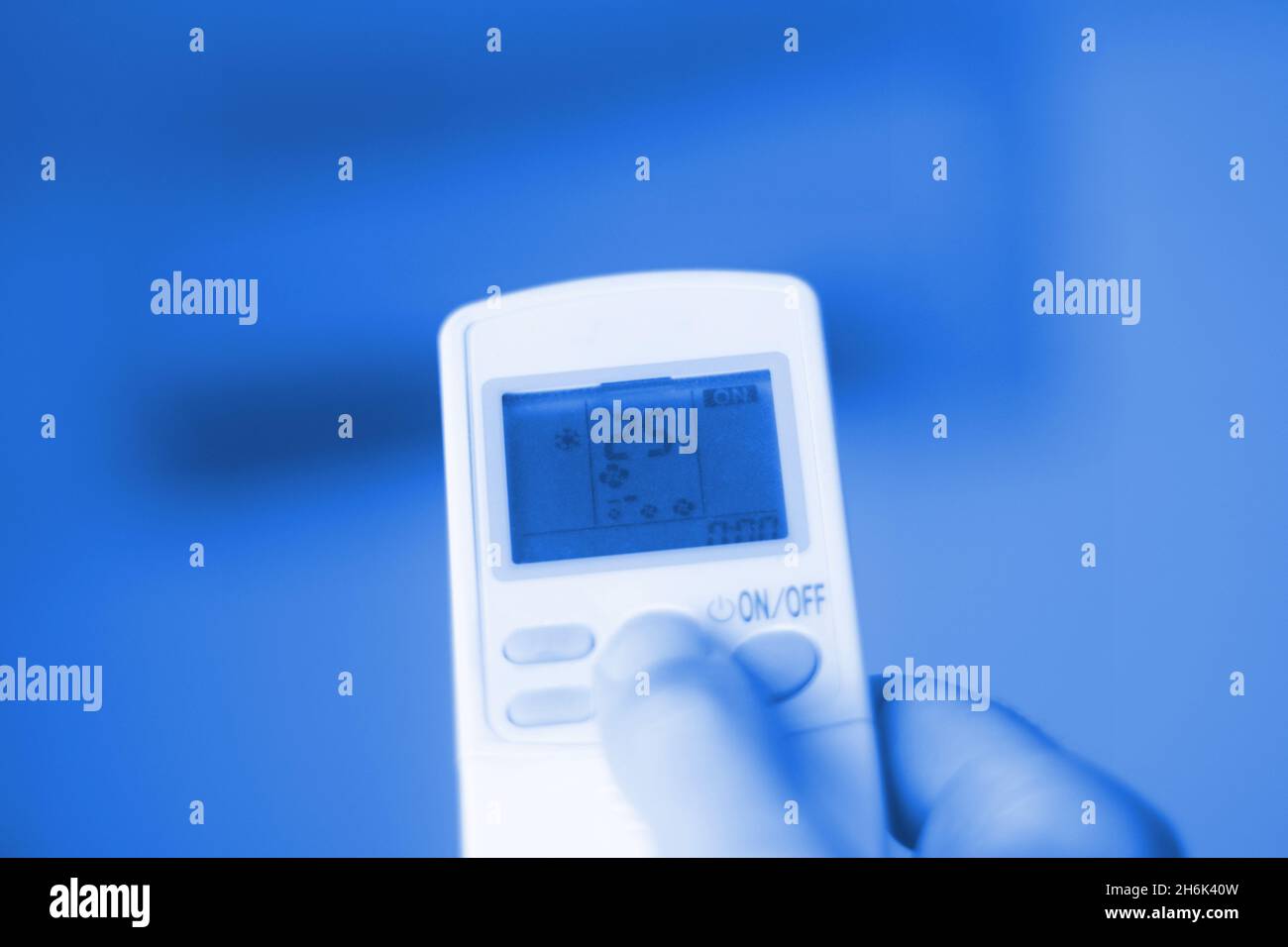 Adjusted air conditioning, temperature, ideal in hot months Stock Photo