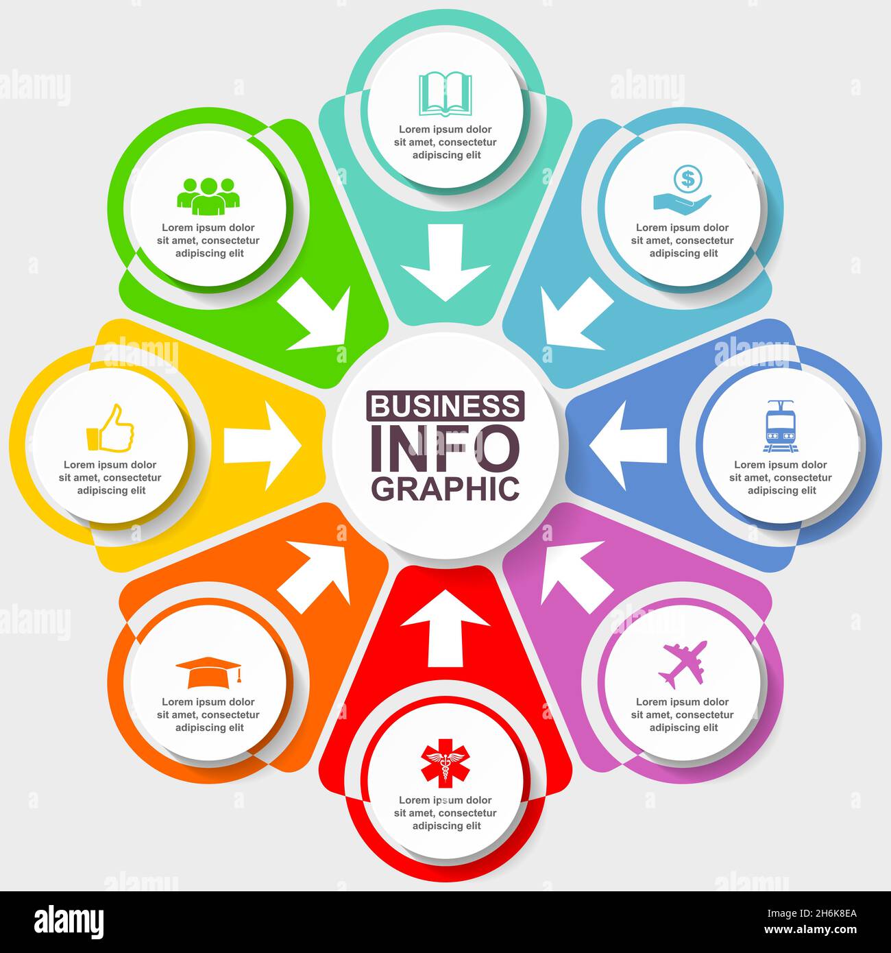 Business infographic vector template for presentation, chart, diagram ...