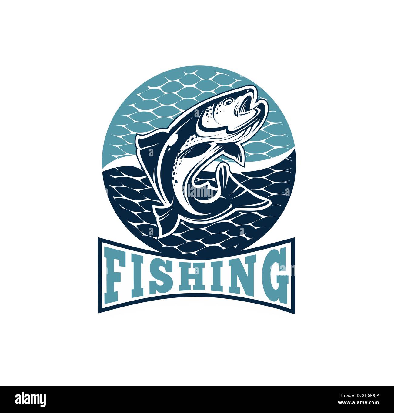 A vector Illustration set of Fishing tournament emblem template vector logo  Stock Vector Image & Art - Alamy