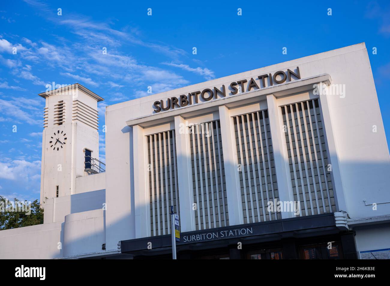 Surbiton Railway Station Stock Photo Alamy