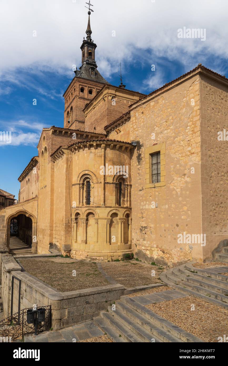 Church of San Martin in the city of Segovia in Spain Stock Photo