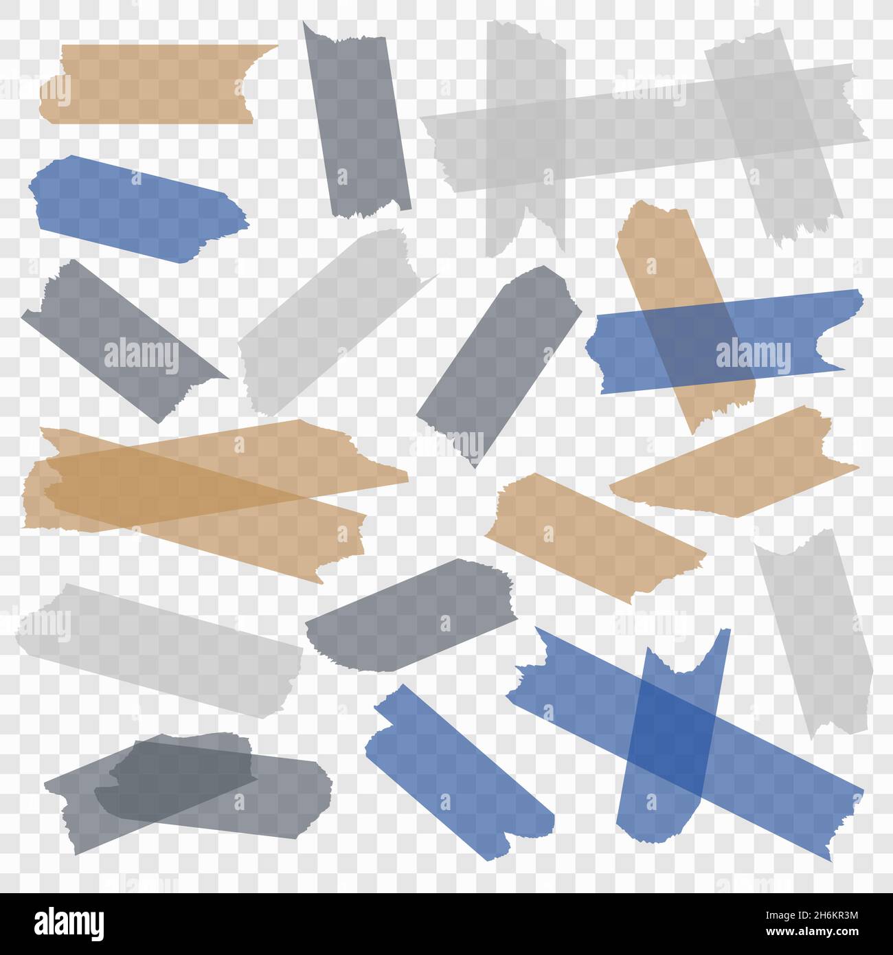 Adhesive tape. Transparent paper scotch tapes, masking sticky pieces