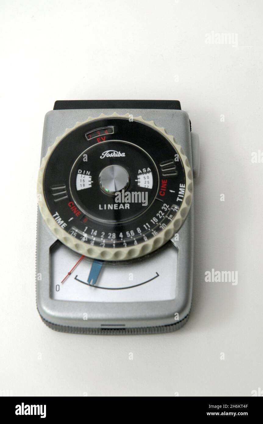 Toshiba vintage lightmeter photographer tool Stock Photo