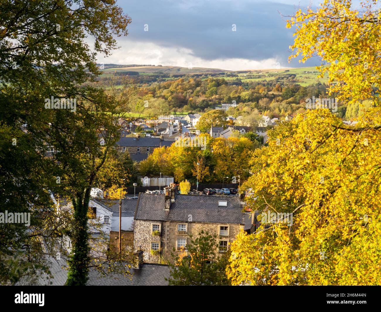 Clitheroe, Lancashire, UK, from Clitheroe Castle Stock Photo Alamy