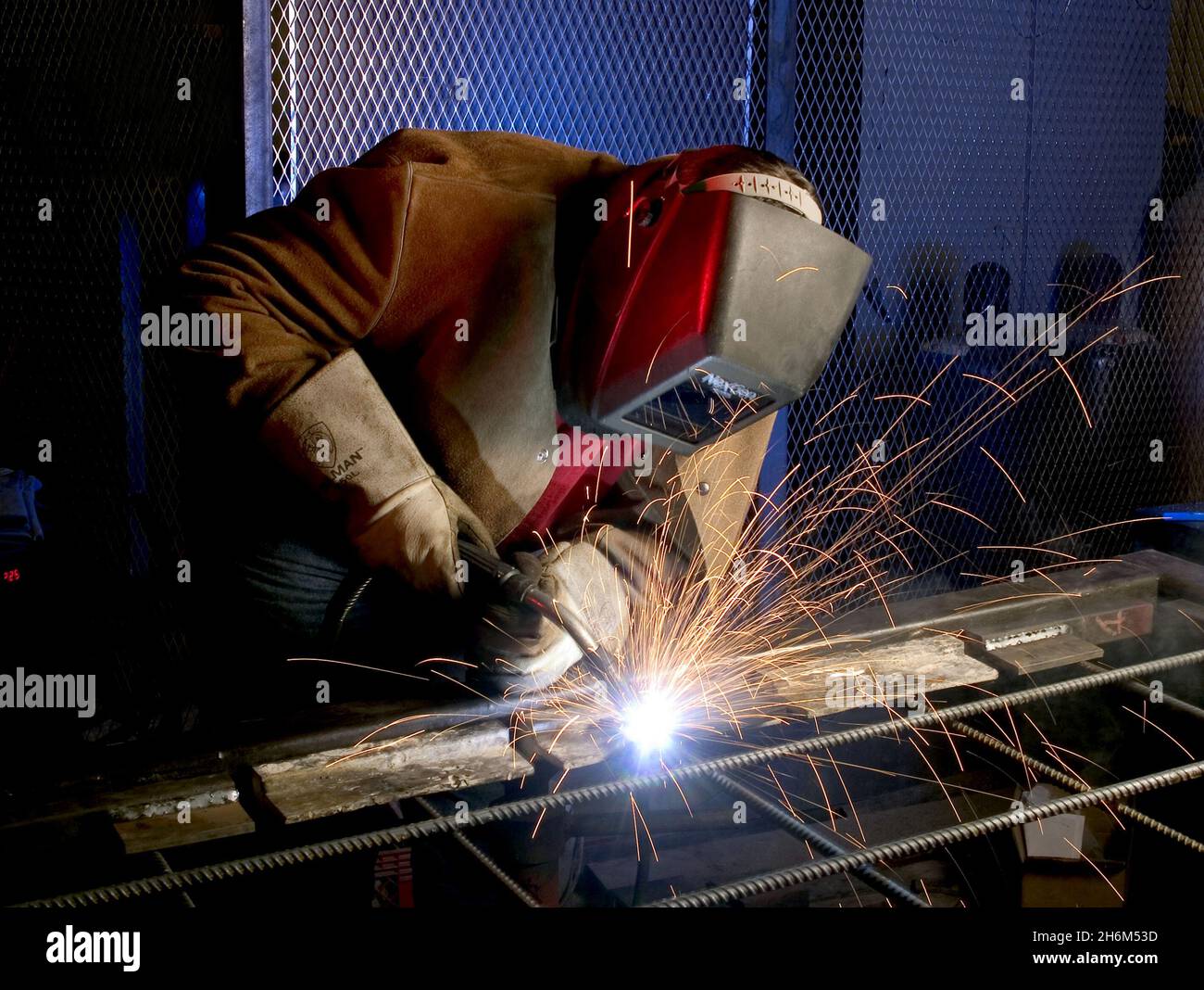 Industrial strength welder Stock Photo Alamy