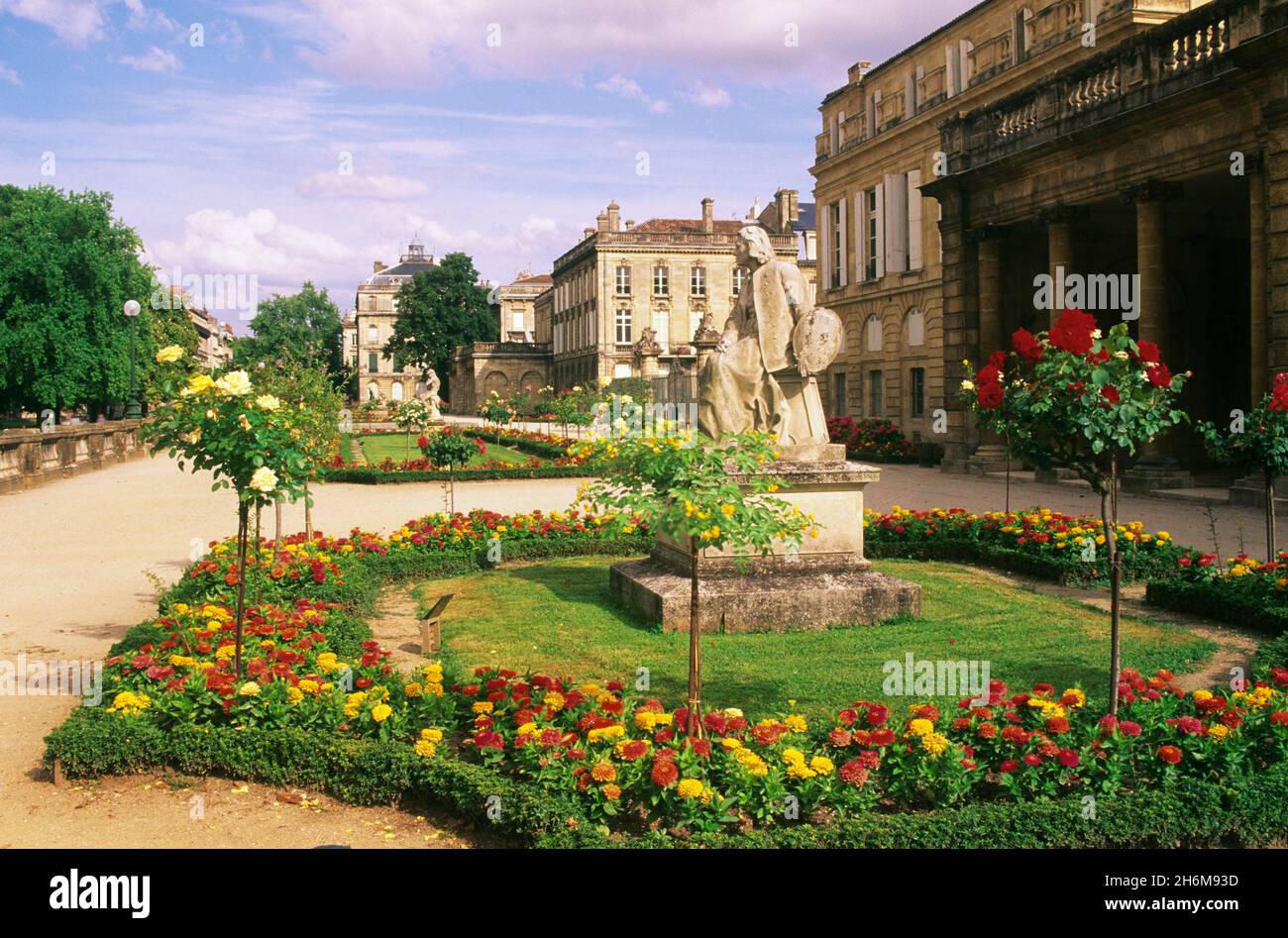 Public Gardens Bordeaux, France Stock Photo