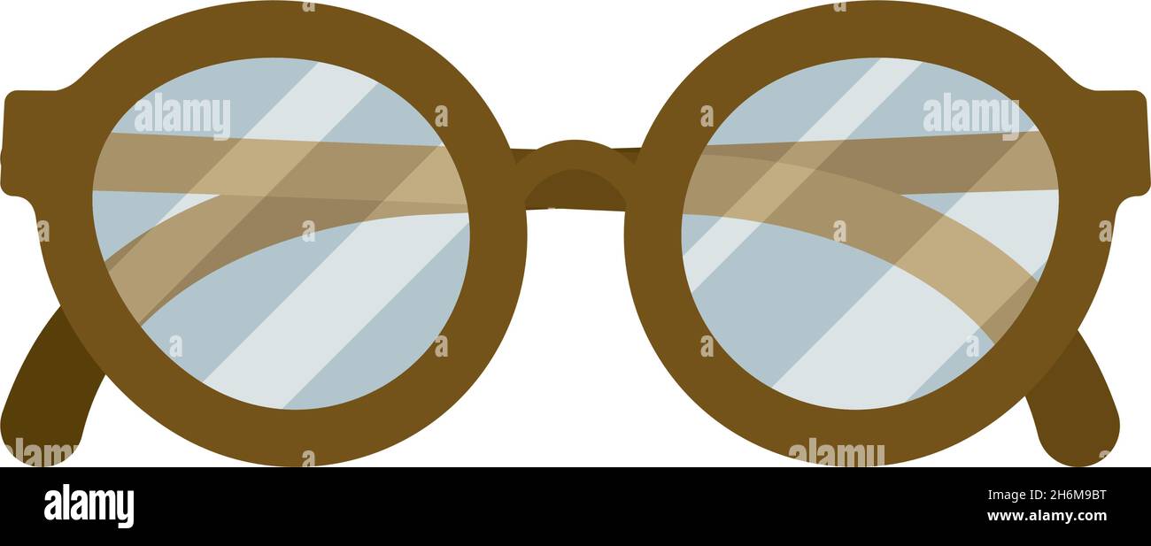 round glasses icon on white background Stock Vector Image & Art - Alamy