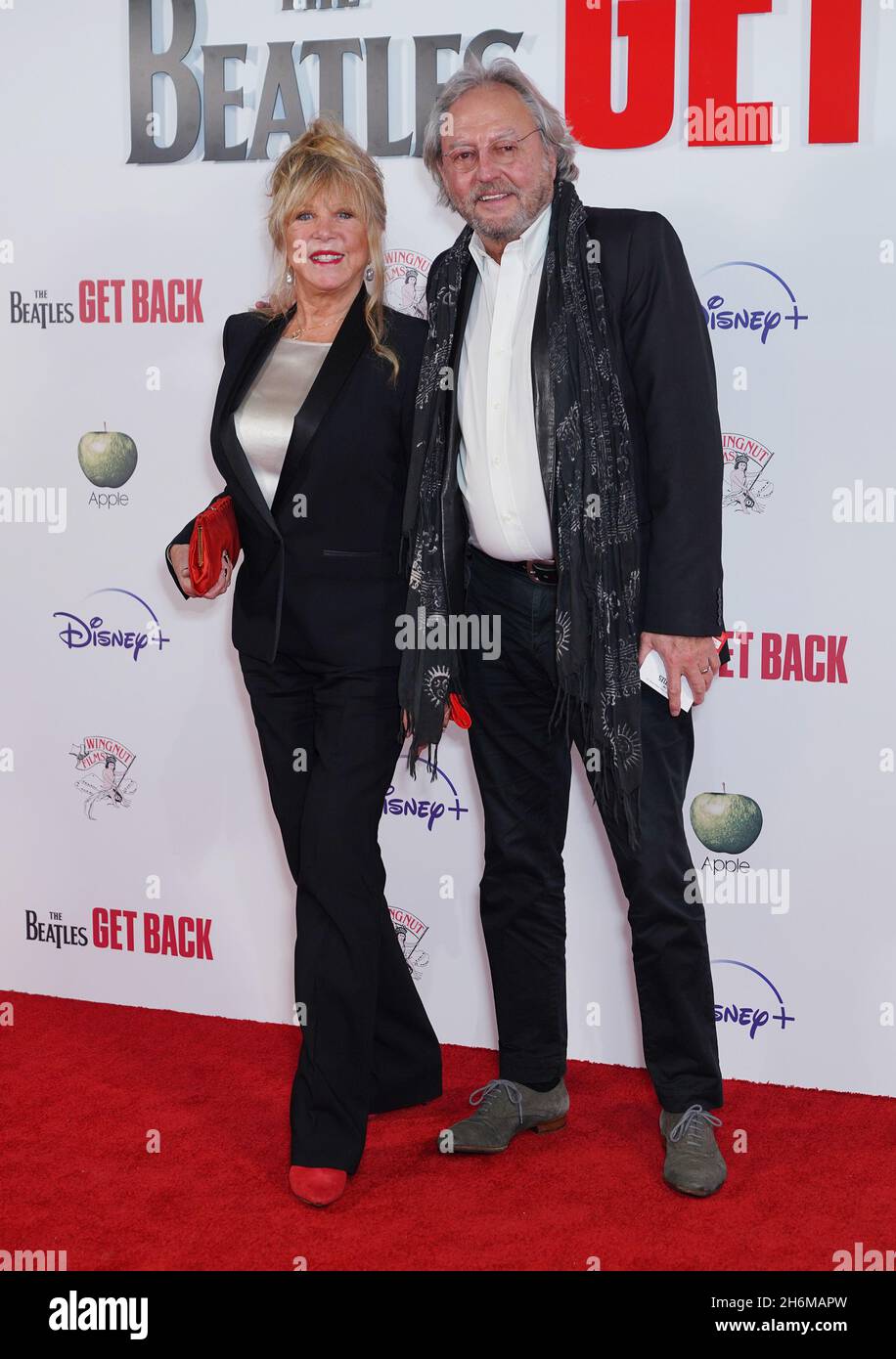 Pattie Boyd and Rod Weston attending a VIP screening of The Beatles ...