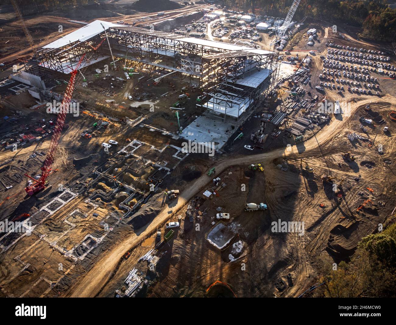 New Carolina Panthers practice facility under construction in Rock Hill