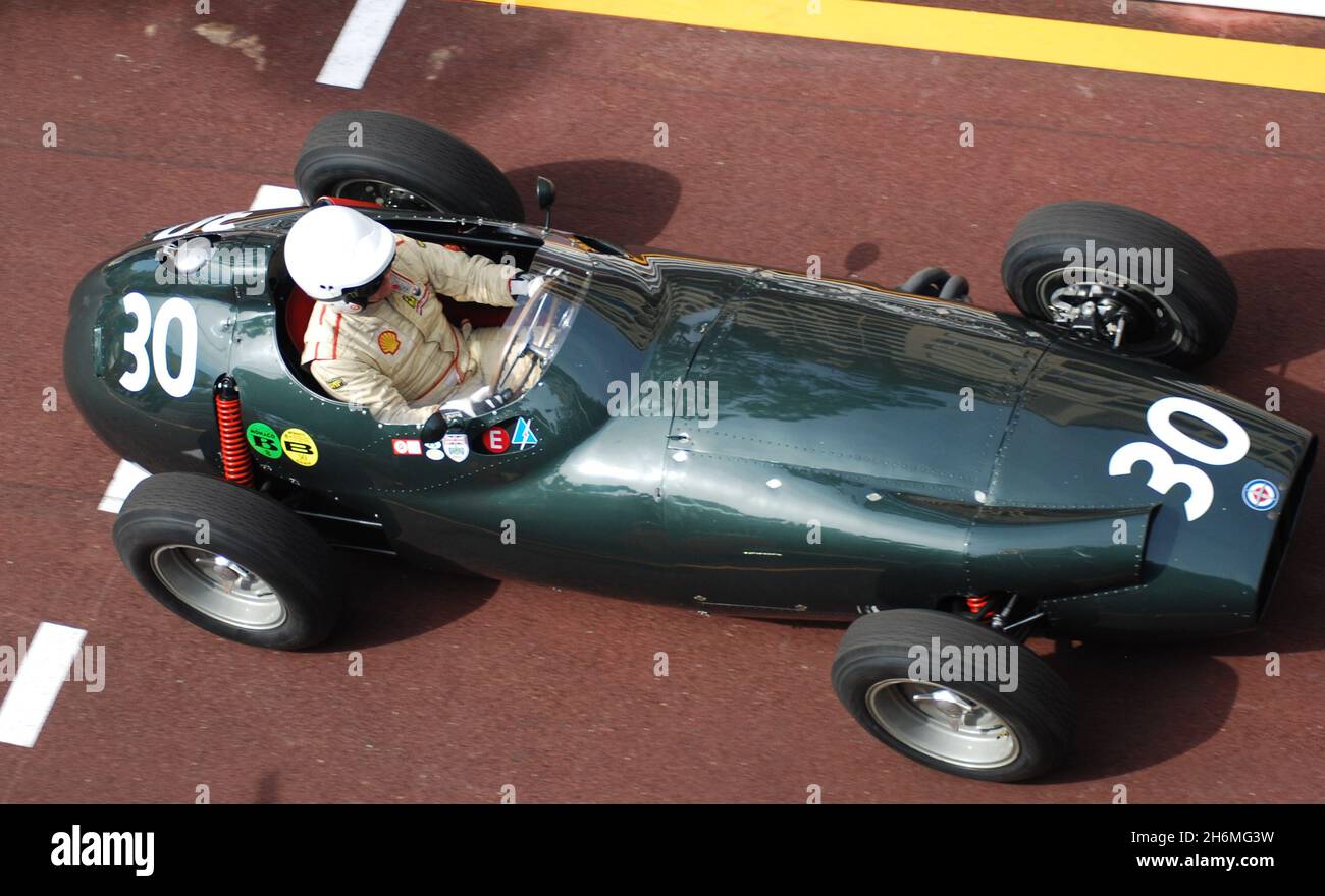 Gary Pearson BRM P25 May 2012, 8th Monaco  Historique/Historic Grand Prix meeting. Stock Photo