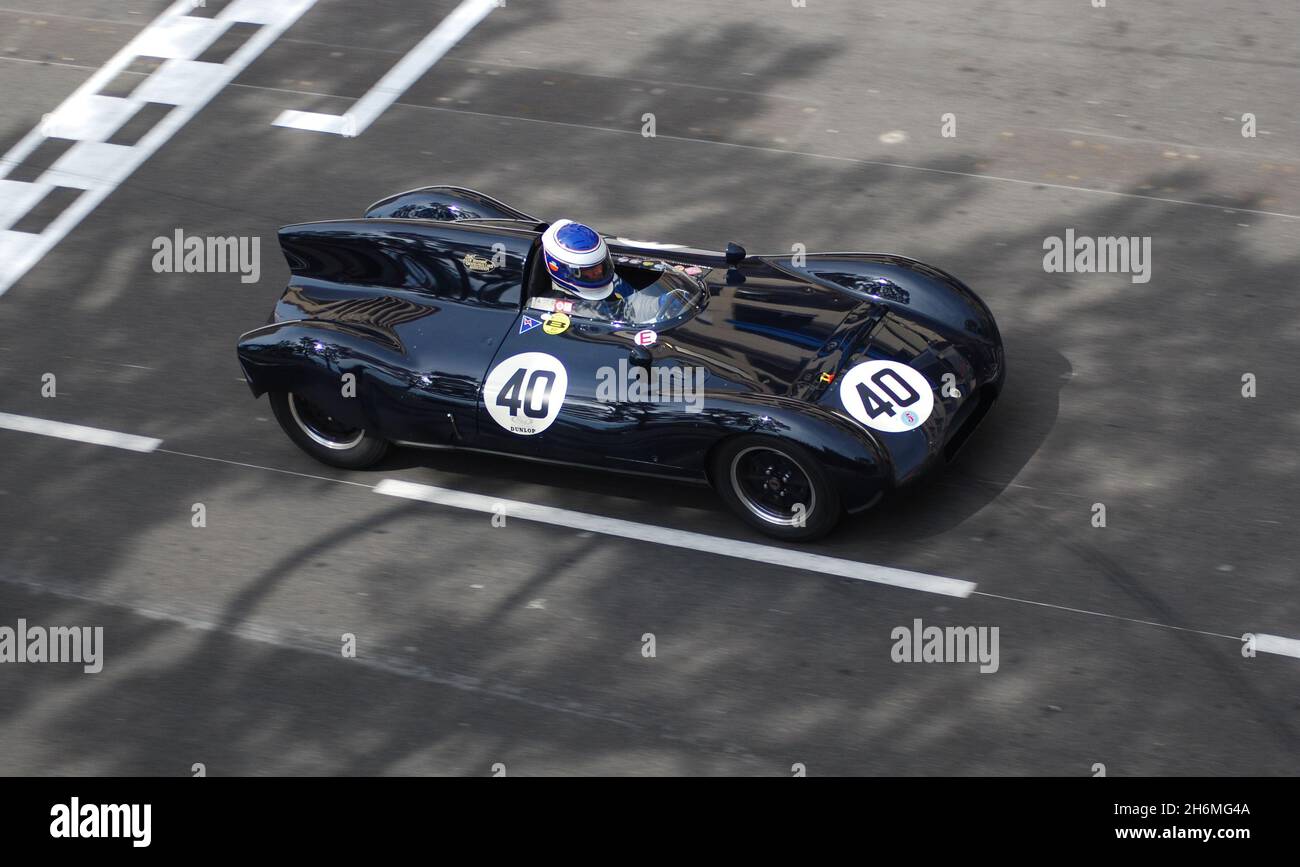 #40 Wulf Goetze, T40 Cooper Bobtail 12th May 2012, 8th Monaco  Historique/Historic Grand Prix meeting. Stock Photo