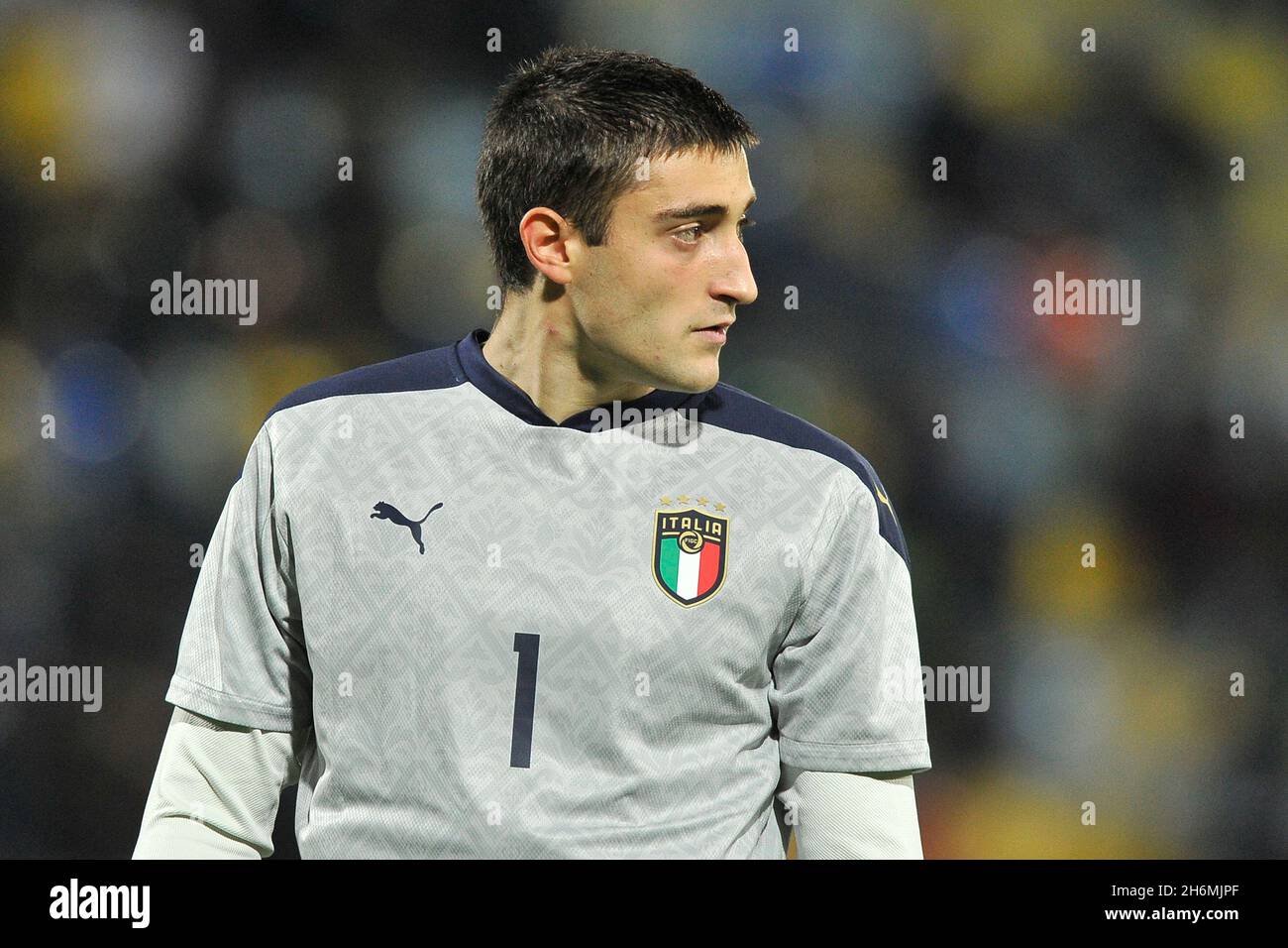 Frosinone, Italy. 16th Nov, 2021. Stefano Turati Italy U21 player, during the friendly match between Italy vs Romania final result 4-2, match played at the Benito Stirpe stadium in Frosinone. Frosinone, Italy, November 16, 2021. (photo by Vincenzo Izzo/Sipa USA) Credit: Sipa USA/Alamy Live News Stock Photo