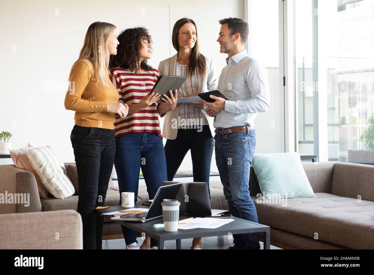 Business people working in office Stock Photo