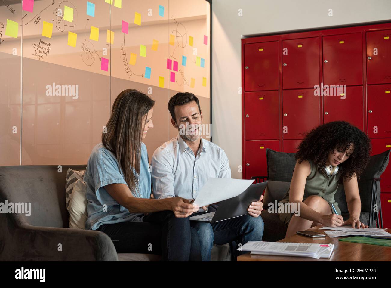 Business people working together in office Stock Photo