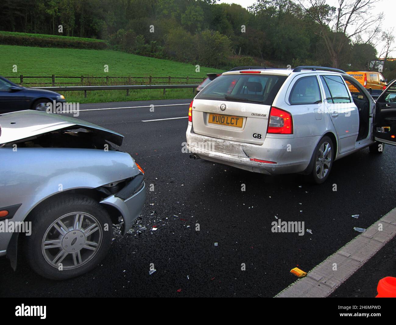 October 2010 Car crash on the M4 motorway near Newport in South Wales