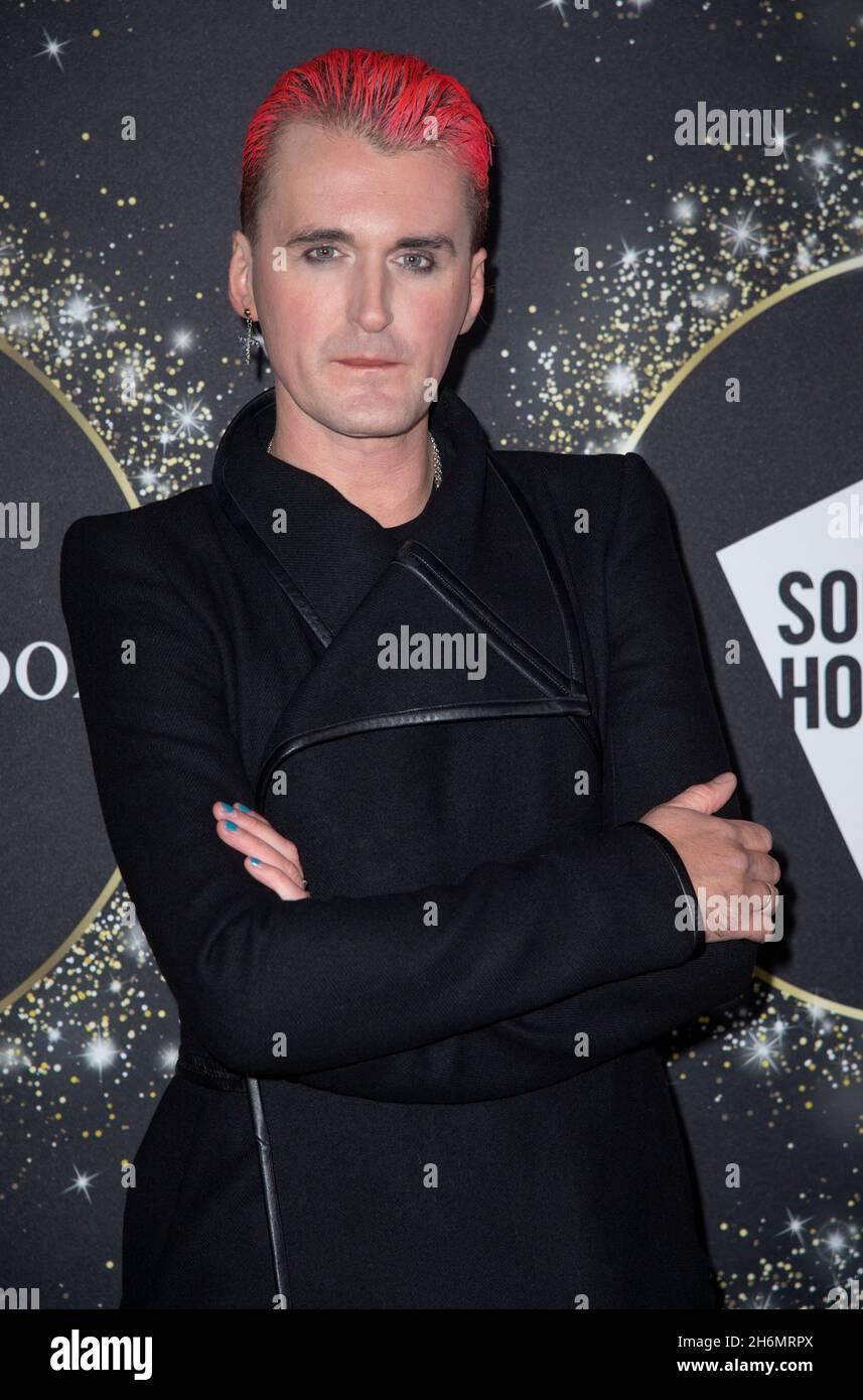 LONDON, ENGLAND - NOVEMBER 16: Gareth Pugh attends the Skate at Somerset House, London, England. On the 16th November 2021.Photo Gary Mitchell/Alamy Live News Stock Photo
