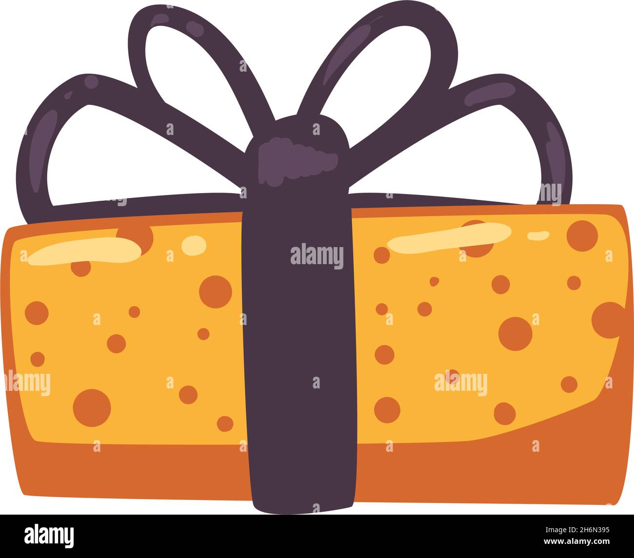 gift box with bow isolated icon Stock Vector Image & Art - Alamy
