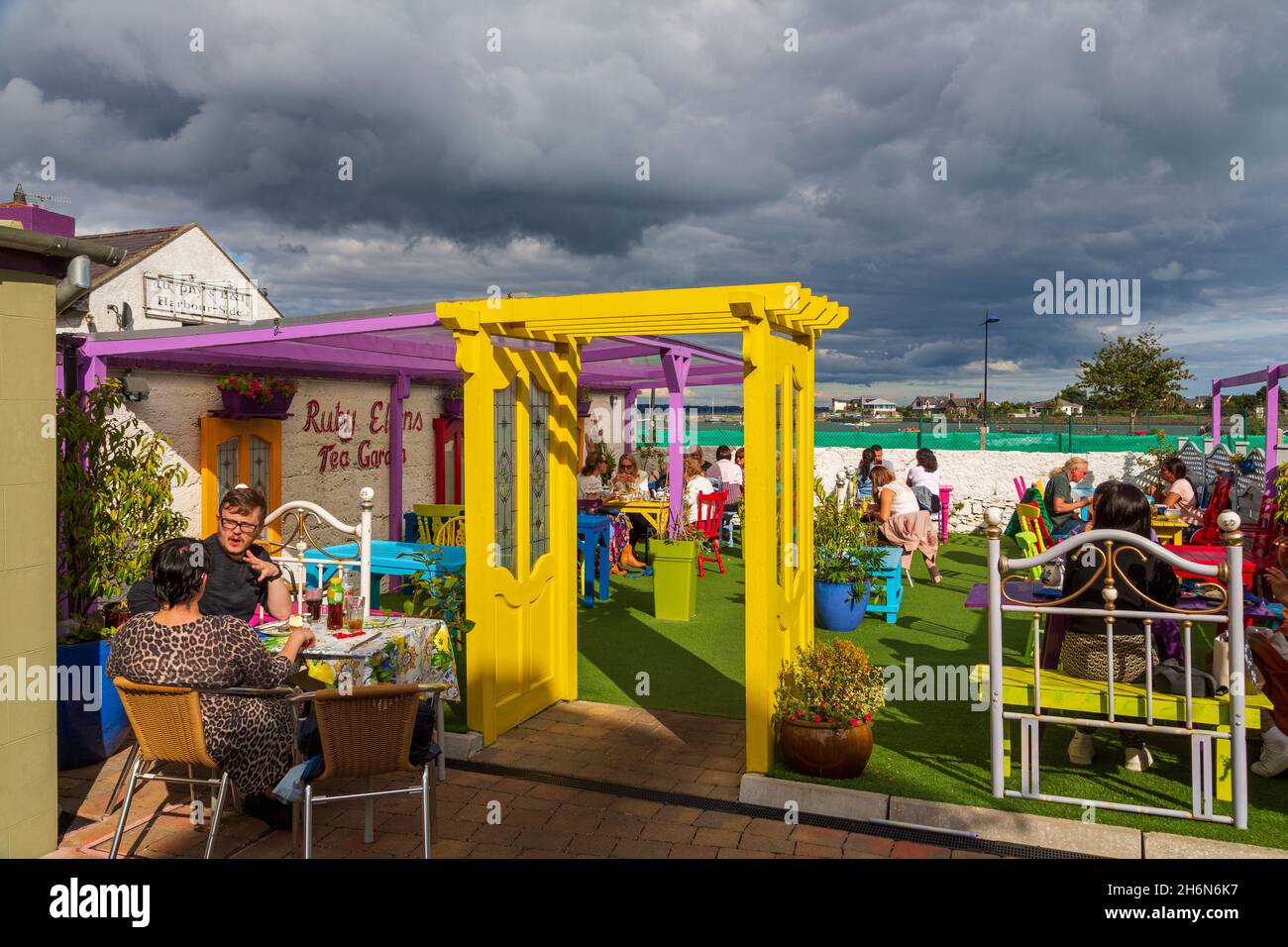 Tea Rooms in Carlingford Village, County Meath, Ireland Stock Photo Alamy