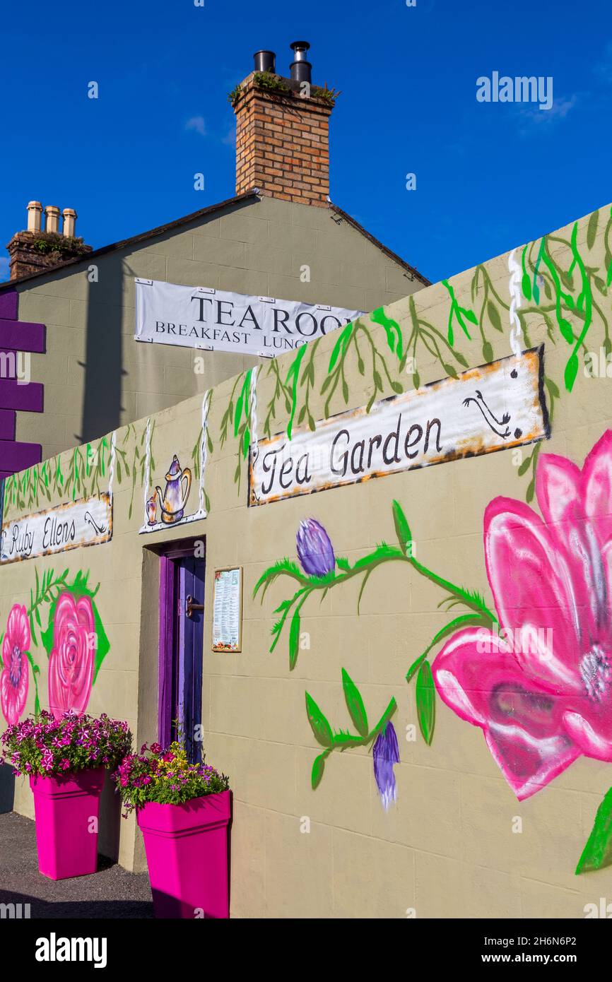 Tea Rooms in Carlingford Village, County Meath, Ireland Stock Photo