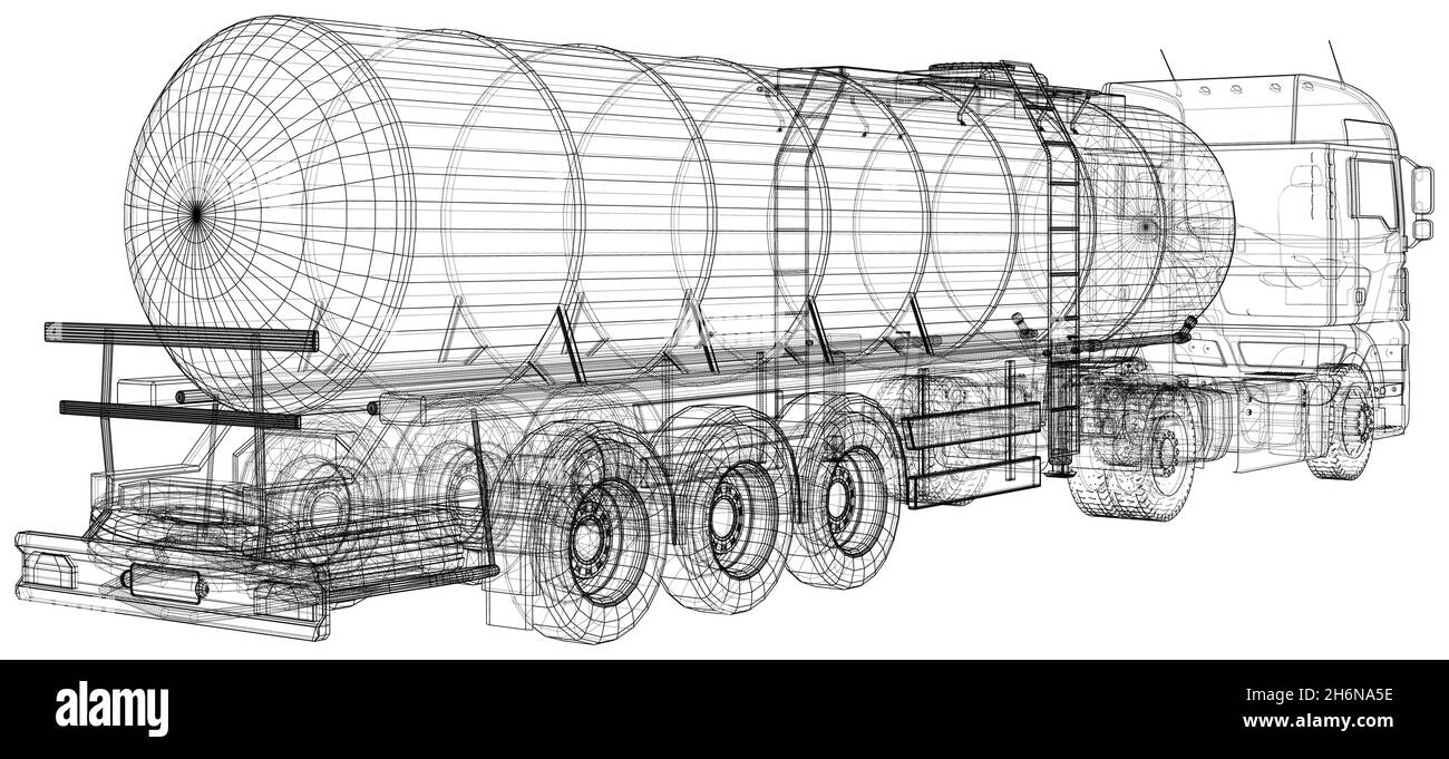 Drawing Of A Fuel Tanker Stock Illustrations, Royalty-Free Vector Graphics  & Clip Art - iStock