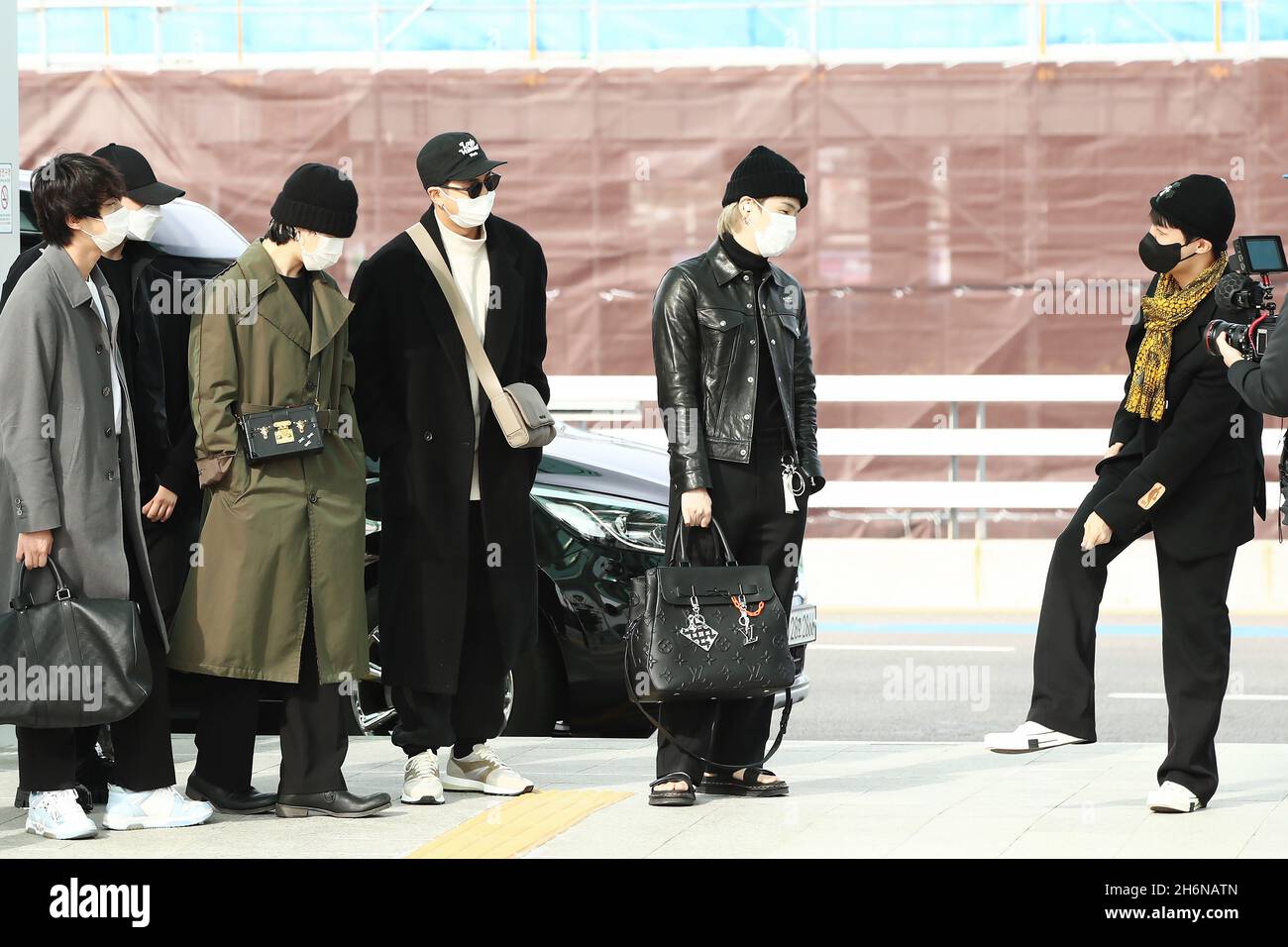 BTS at Incheon Airport on their way to Los Angeles! BTS Airport Fashion 2021  #Bts #2021