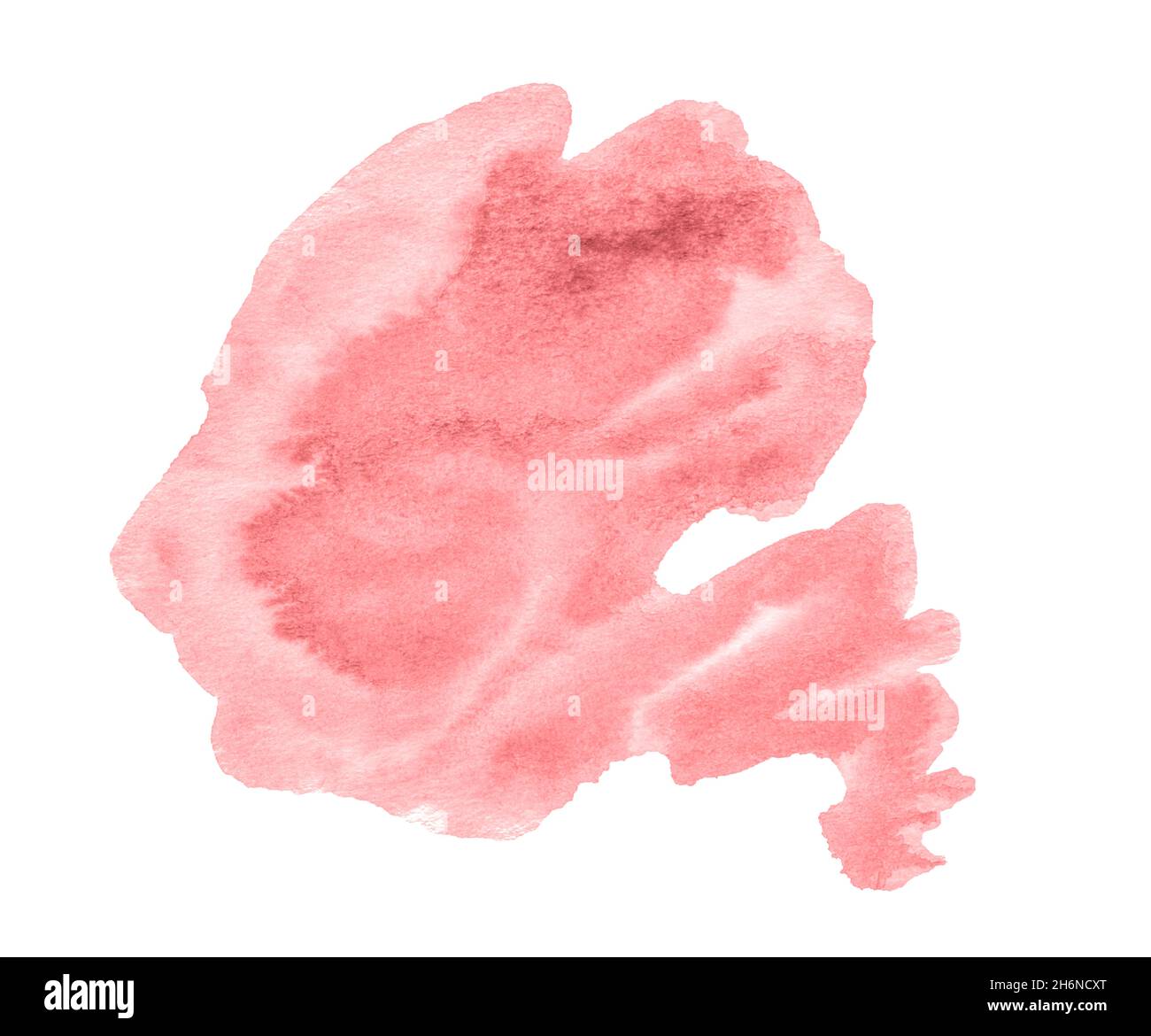 Pink watercolor unique cloud frame - abstract background for design. Stock Photo