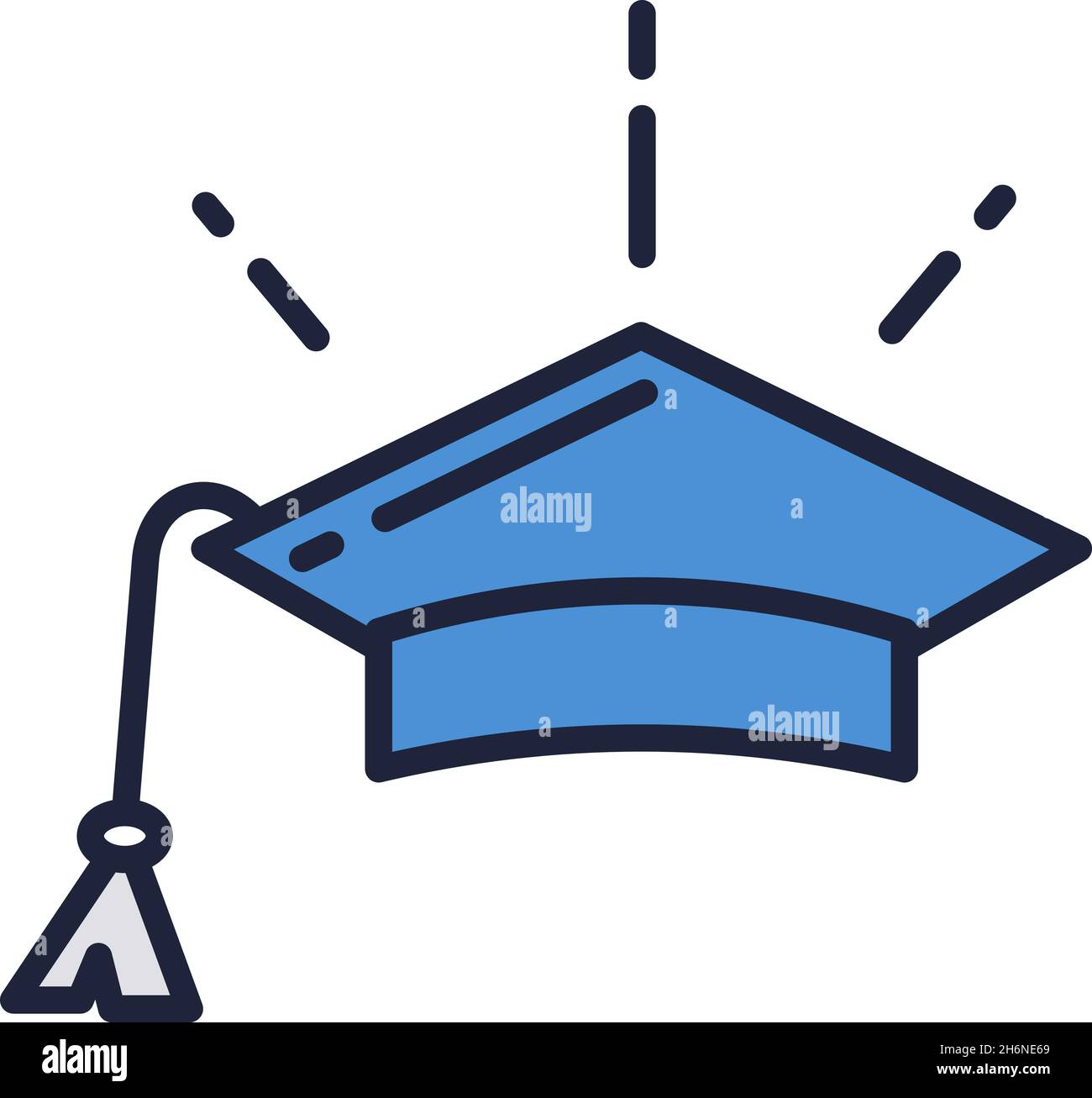 Vector academic hat university cap icon isolated Stock Vector Image ...