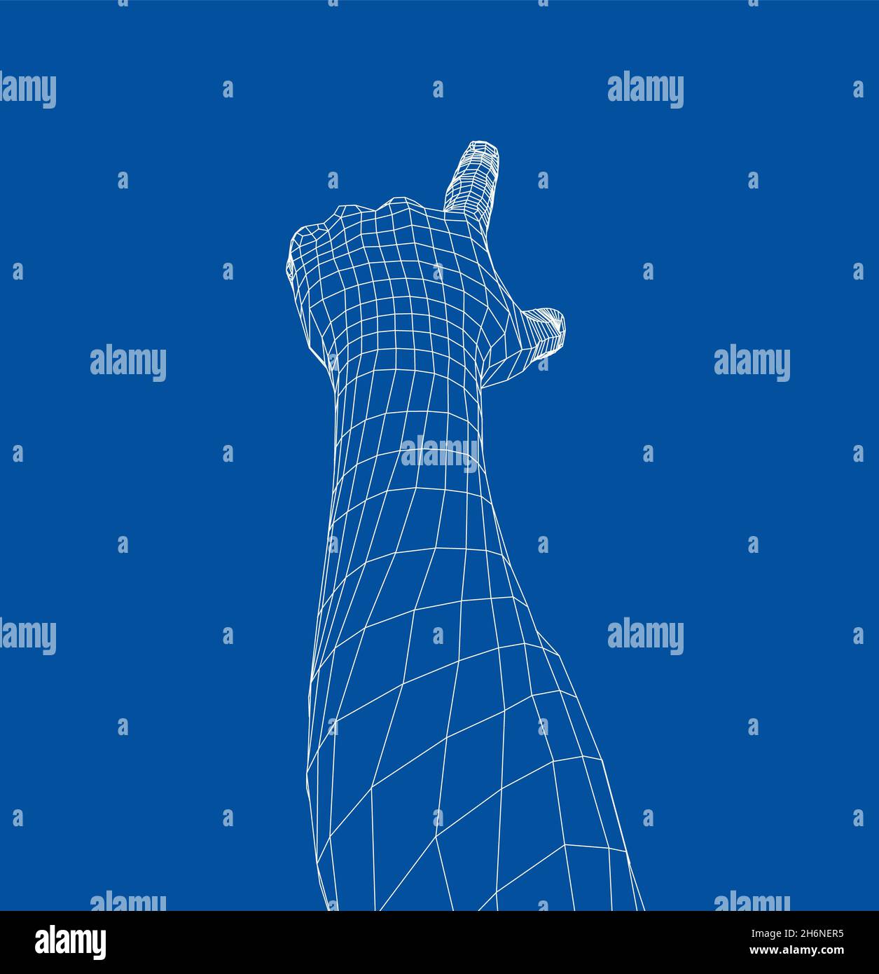 Human hand point with finger. 3d illustration Stock Photo - Alamy
