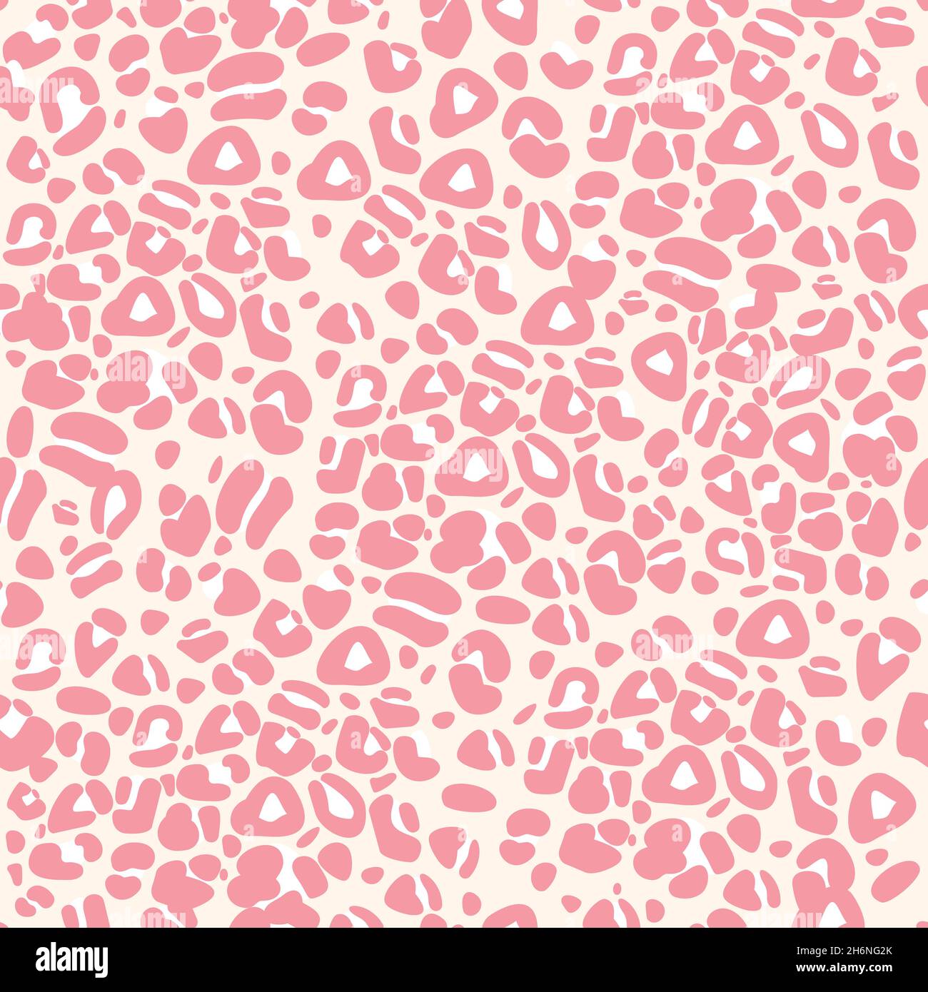 Vector illustration with cute animal seamless pattern Stock Vector
