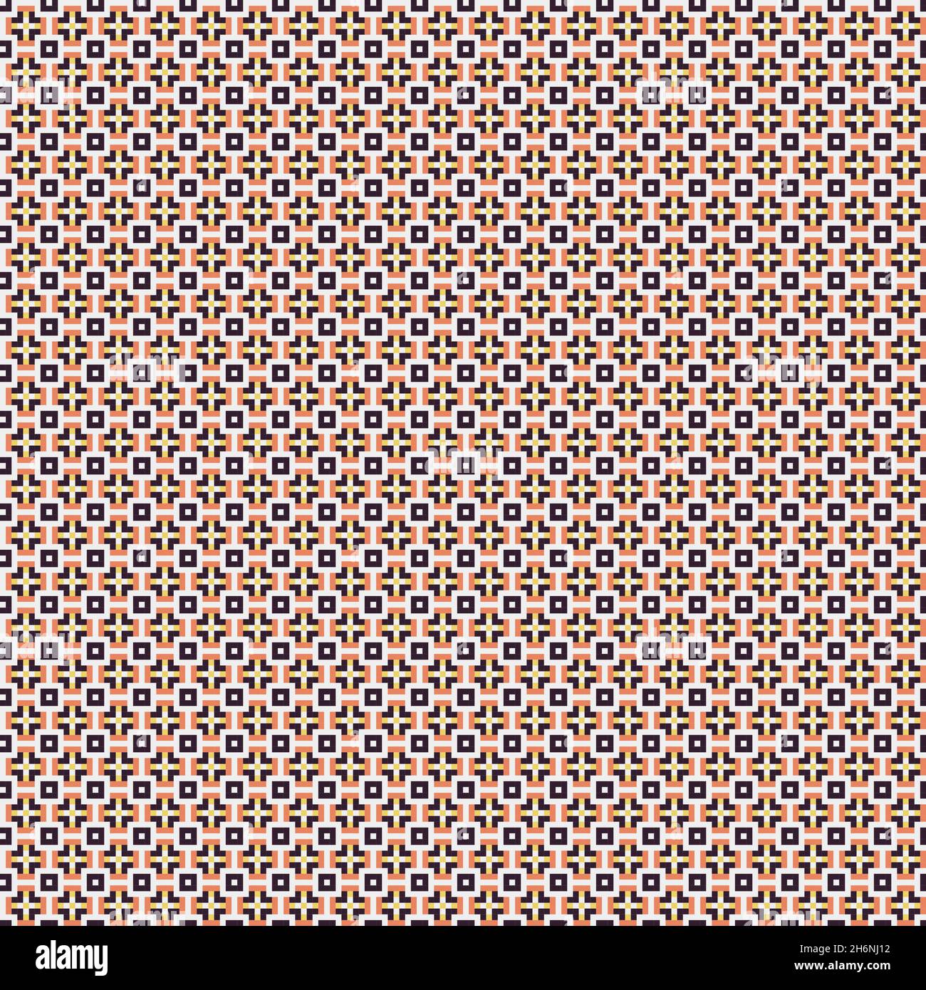 Abstract Cross-Pattern Dotted generative computational art illustration ...