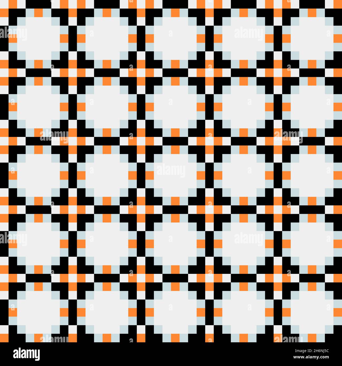 Abstract Cross-Pattern Dotted generative computational art illustration Stock Vector